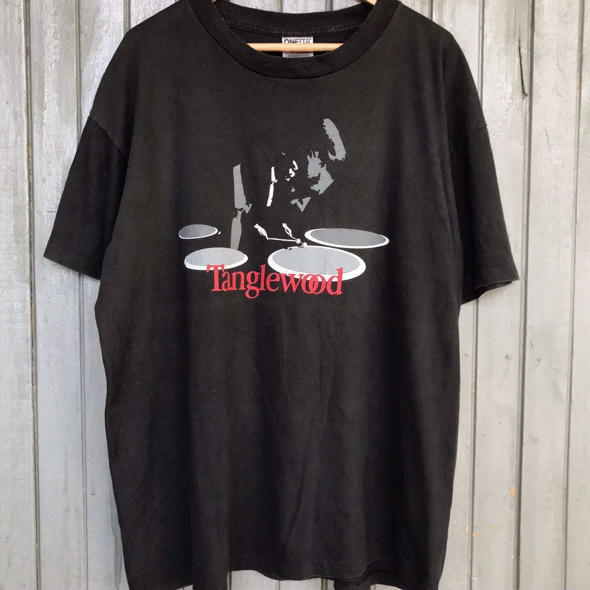 Band Tees × Vintage *‼️Vintage TANGLEWOOD guitar by oneita 90s Size US L / EU 52-54 / 3 - 2 Thumbnail