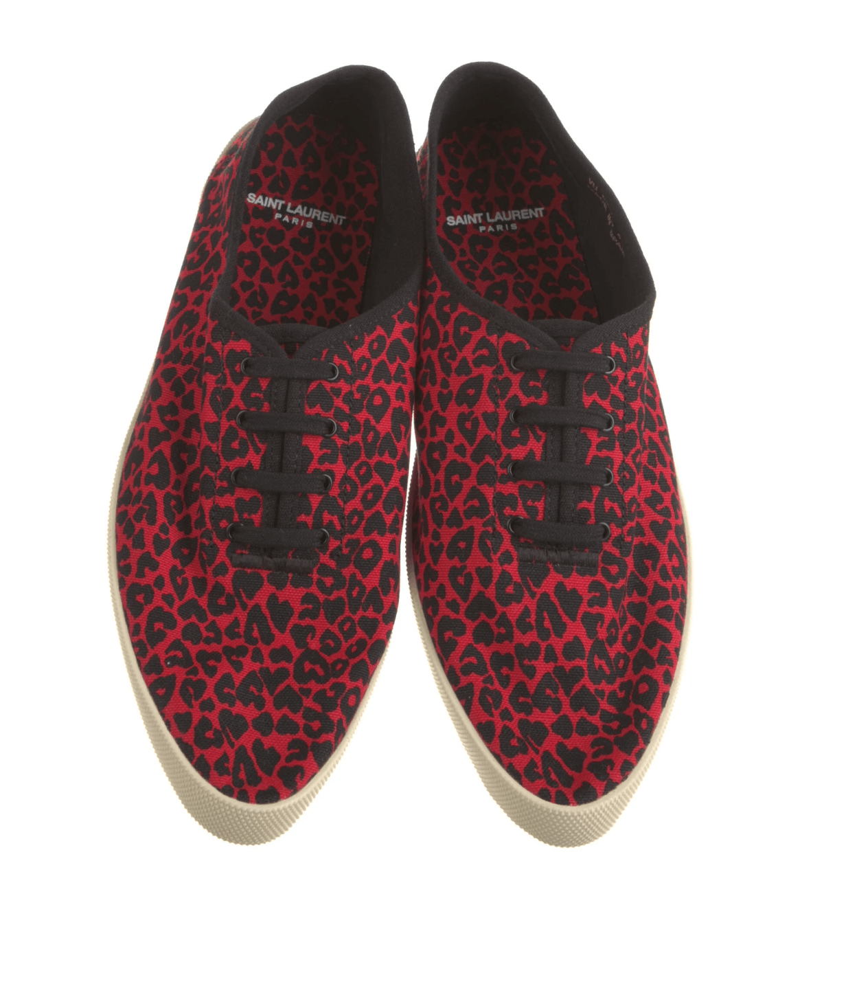 Anthony Vaccarello Sid 05 Red Leopard Print Low Tops Size 43 Size US 10 / EU 43 - 3 Thumbnail