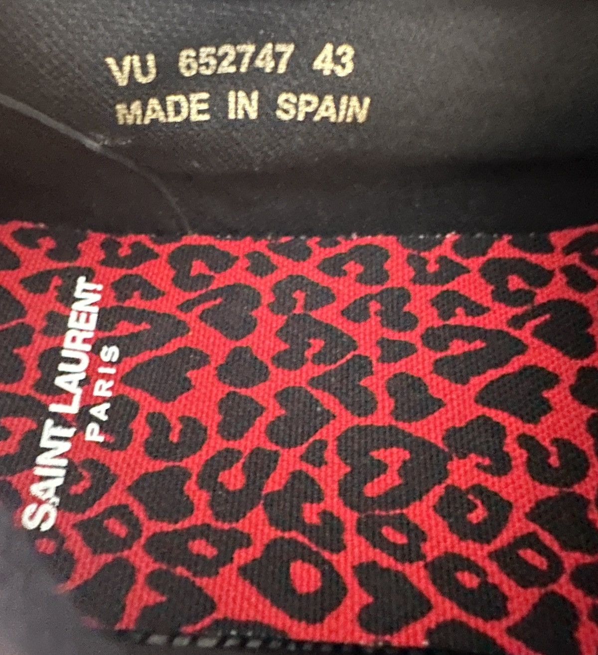 Anthony Vaccarello Sid 05 Red Leopard Print Low Tops Size 43 Size US 10 / EU 43 - 6 Thumbnail