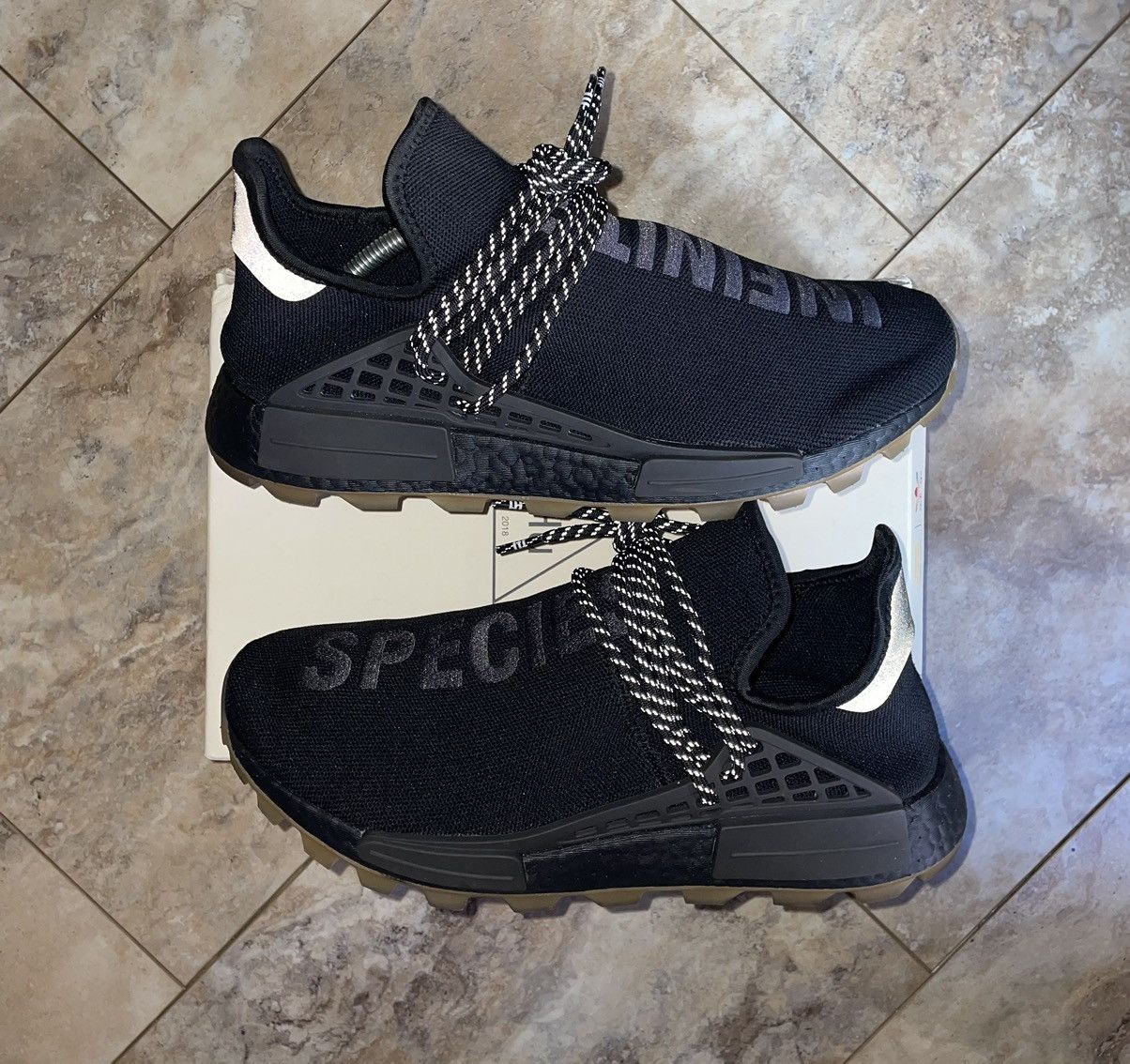 outlet discount Adidas NMD Hu Pharrell Human Race Triple Black
