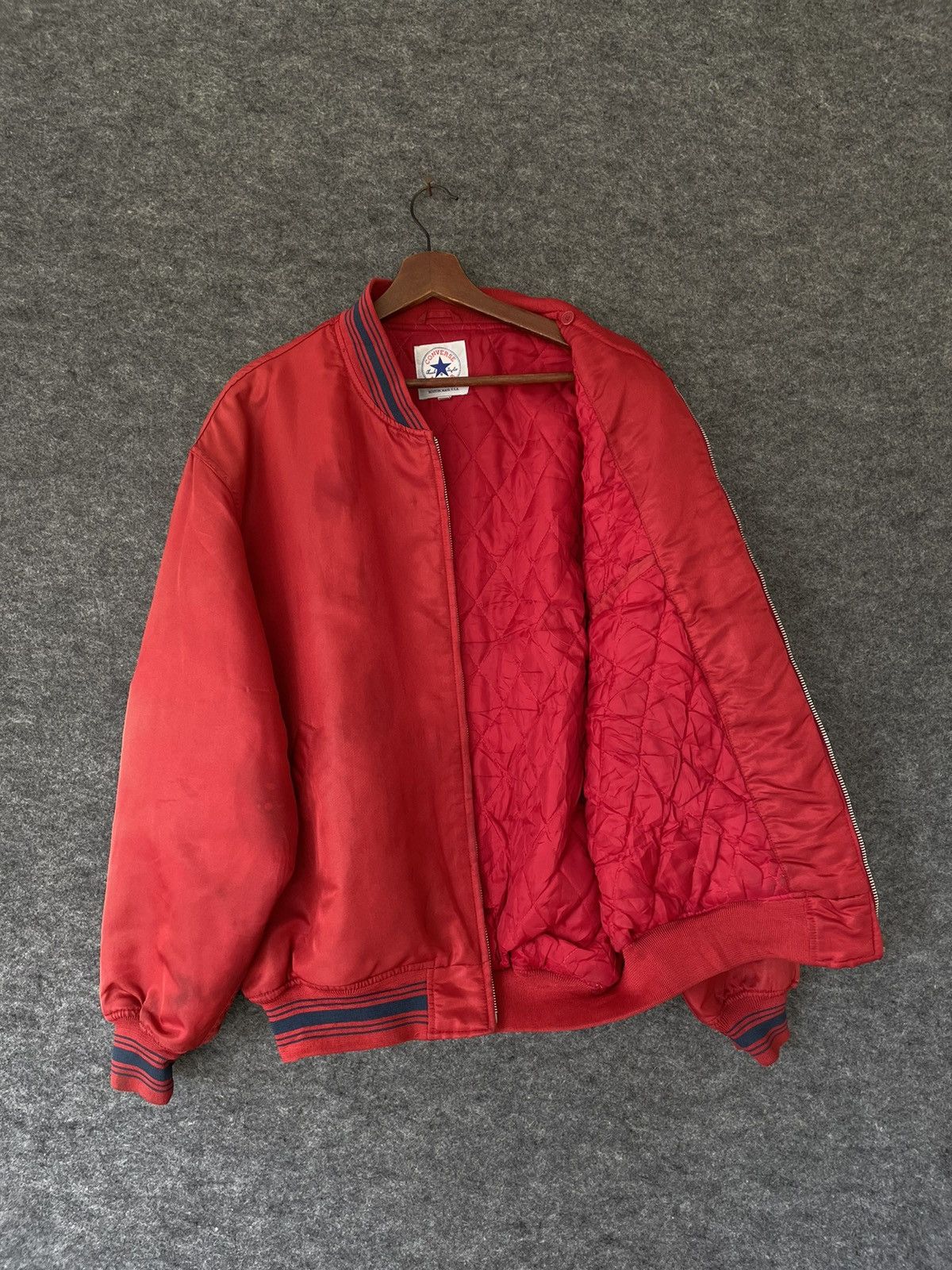Converse VINTAGE EMBROIDERED CONVERSE BOMBER JACKET Size US XXL / EU 58 / 5 - 5 Thumbnail