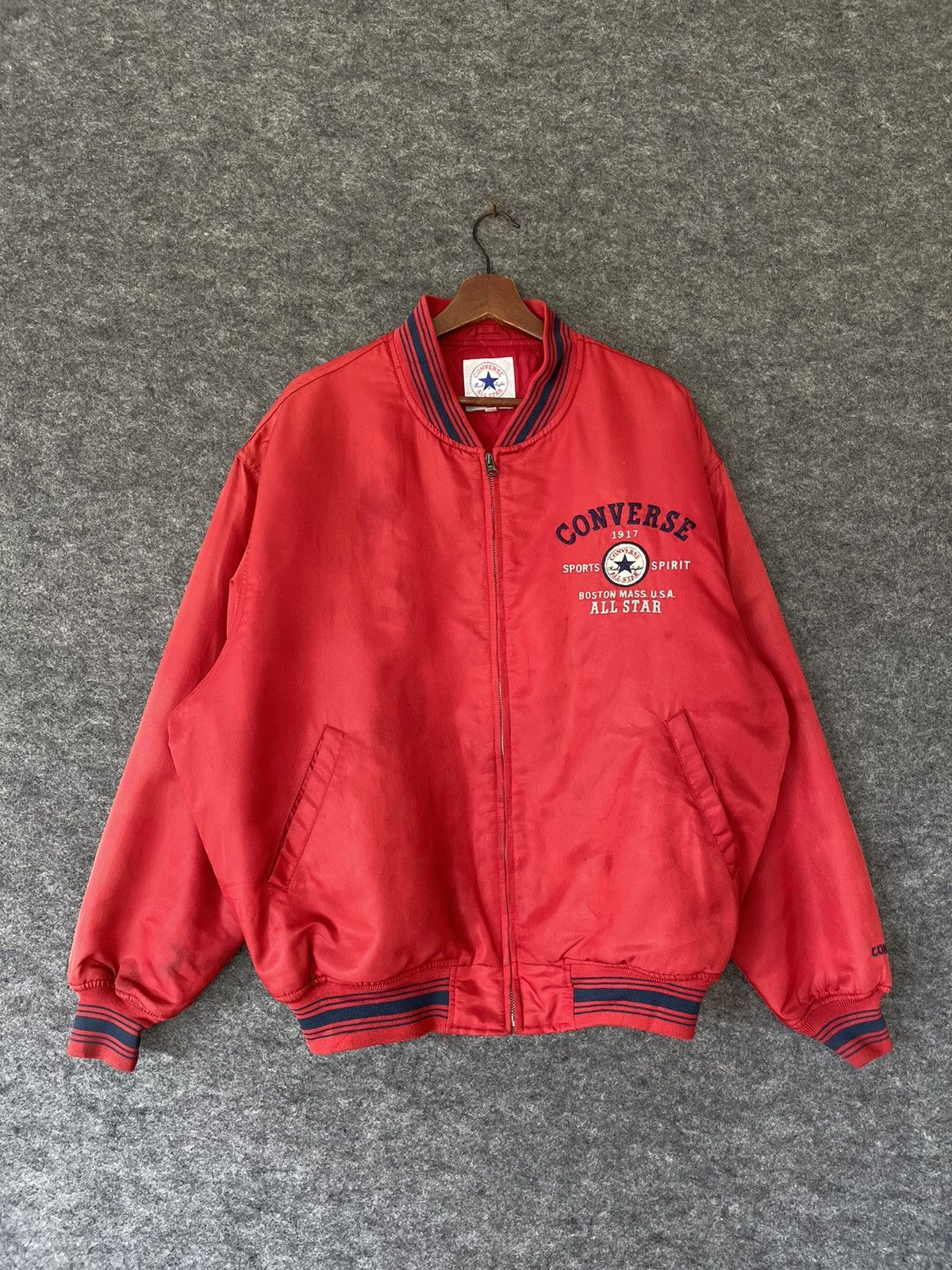 Converse VINTAGE EMBROIDERED CONVERSE BOMBER JACKET Size US XXL / EU 58 / 5 - 3 Thumbnail