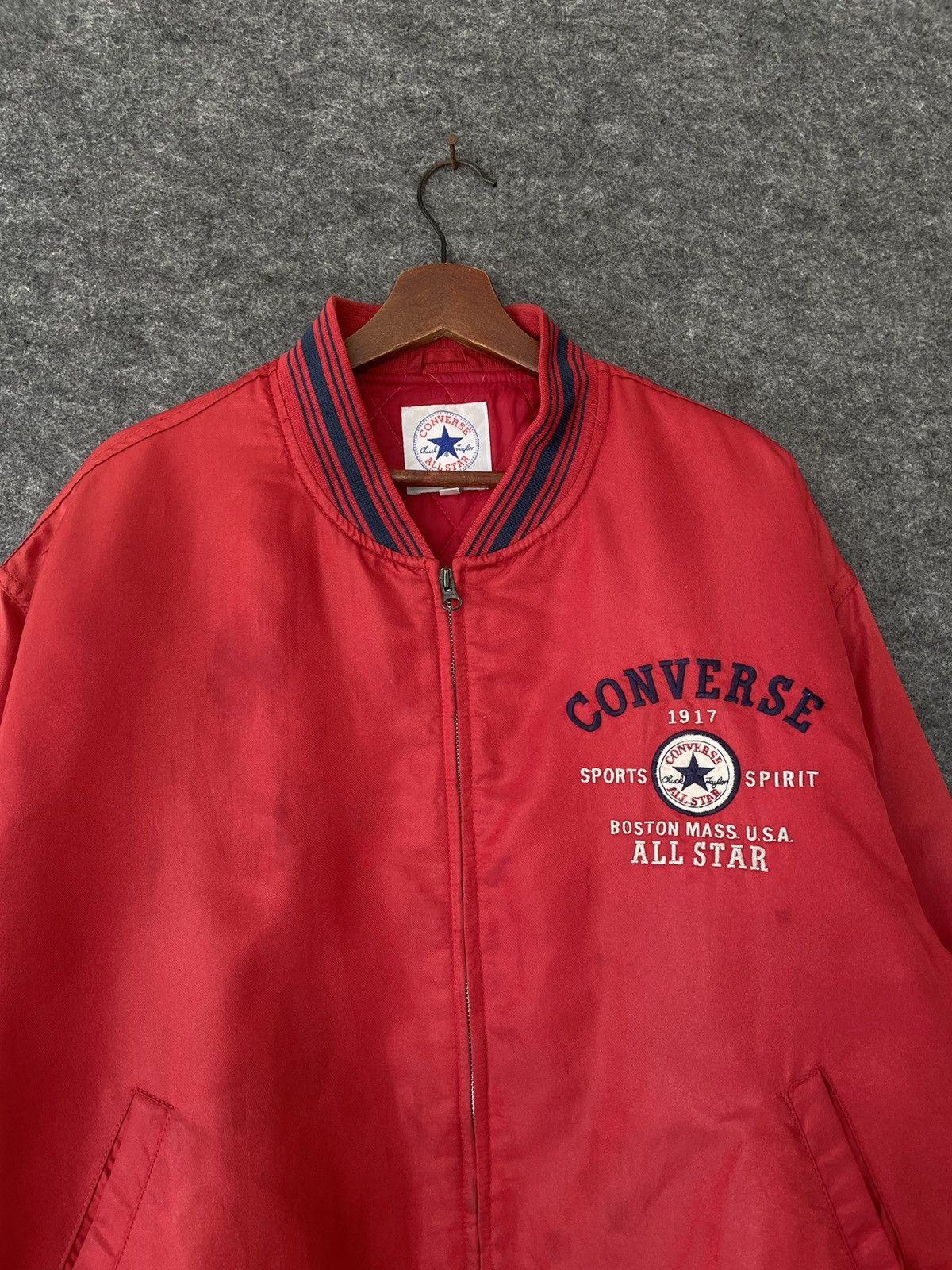 Converse VINTAGE EMBROIDERED CONVERSE BOMBER JACKET Size US XXL / EU 58 / 5 - 4 Thumbnail