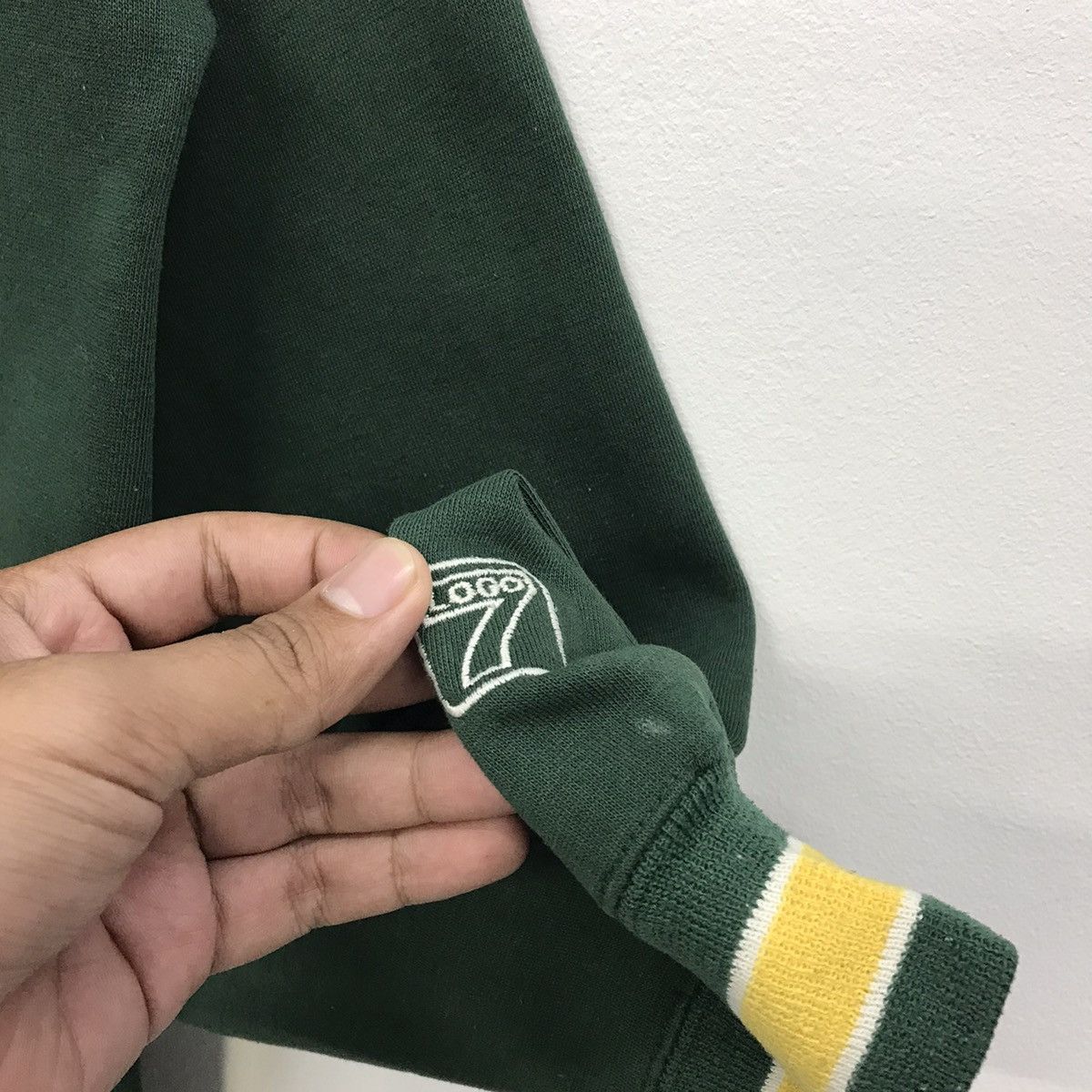 Logo 7 × NFL × Vintage Rare!!Vintage NFL Green Bay Packers Big Spellout Sweatshirt Size US XL / EU 56 / 4 - 9 Thumbnail