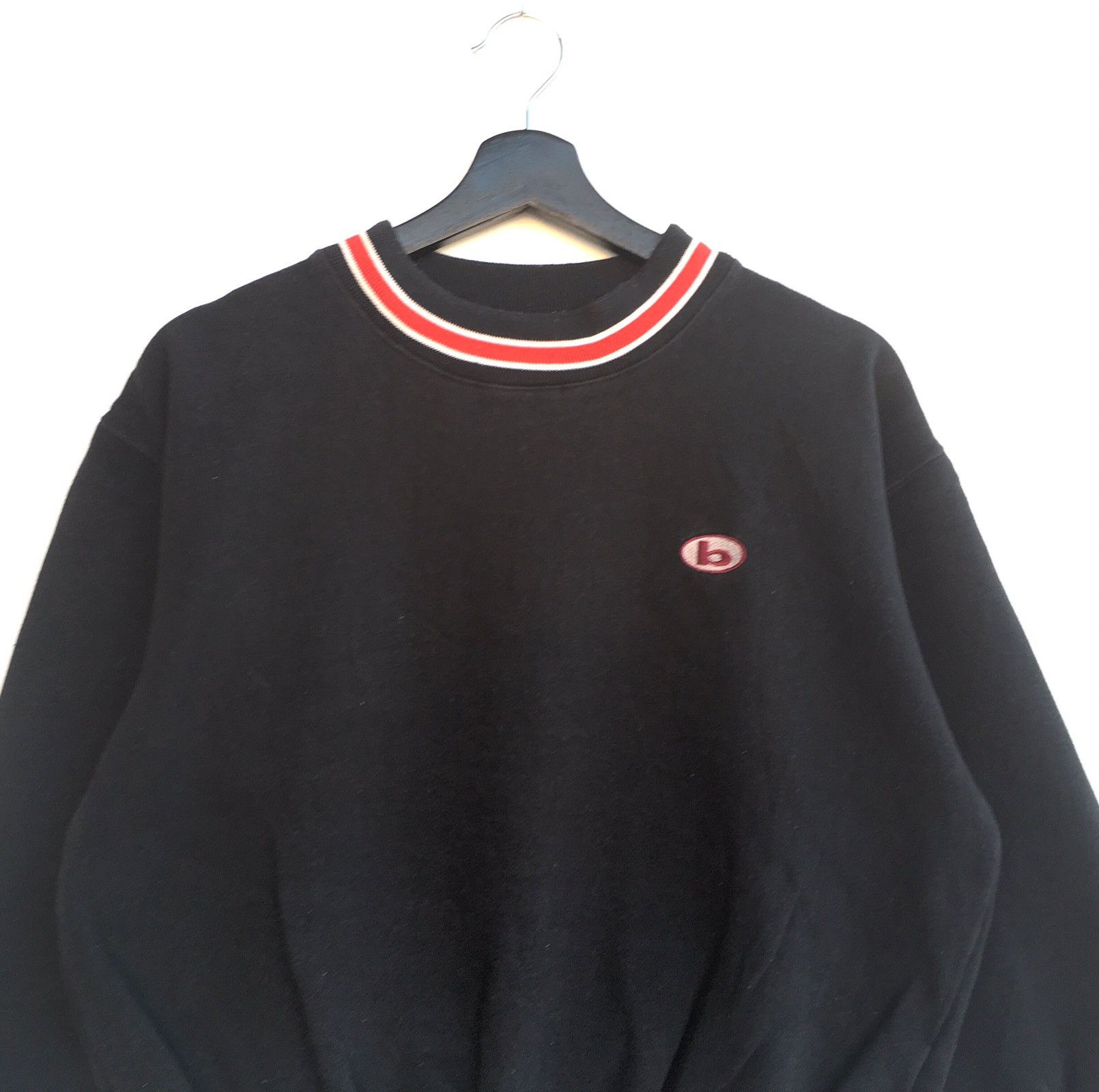 Vintage ‼️BITCH Skateboard Small Logo Embroidery Ringer Sweatshirt Size US M / EU 48-50 / 2 - 2 Thumbnail