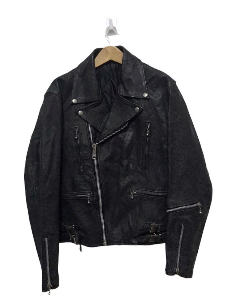 Vintage Sid Vicious Vtg double collar leather jacket | Grailed