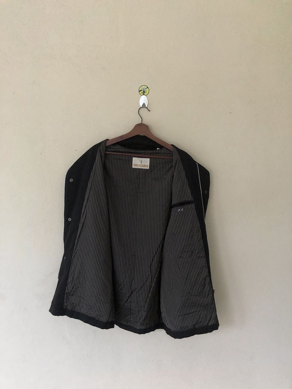 Trussardi × Vintage Vintage Trussardi Long Black Jacket Size US M / EU 48-50 / 2 - 8 Thumbnail