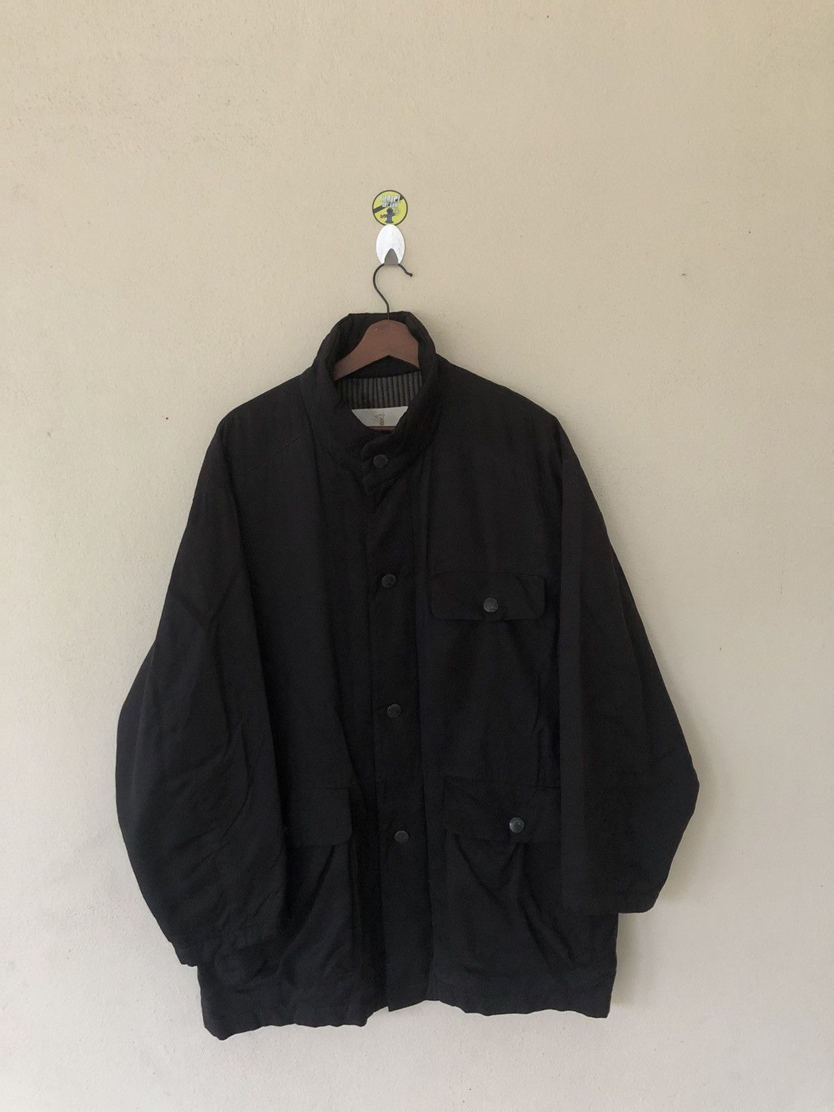 Trussardi × Vintage Vintage Trussardi Long Black Jacket Size US M / EU 48-50 / 2 - 1 Thumbnail