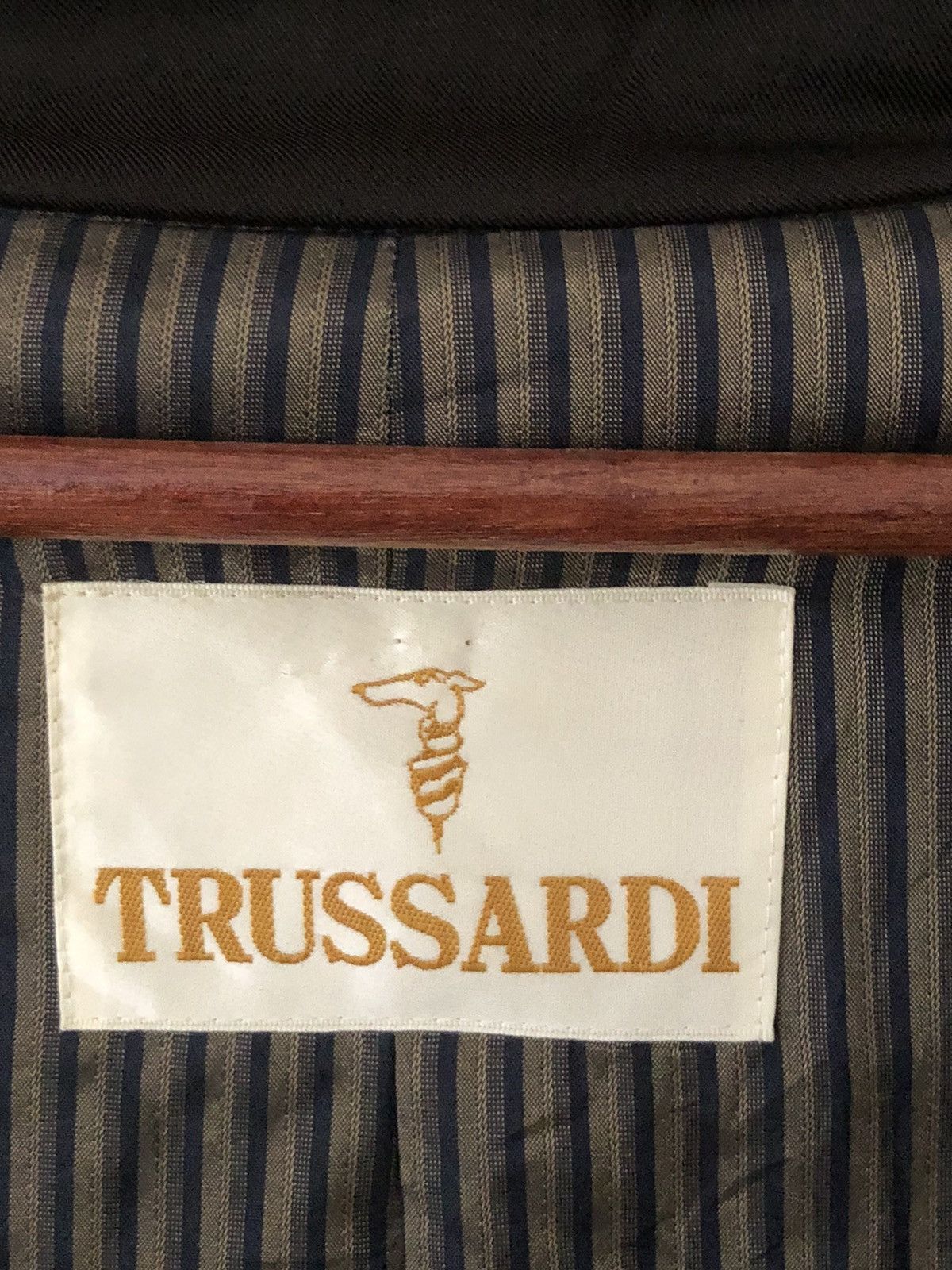Trussardi × Vintage Vintage Trussardi Long Black Jacket Size US M / EU 48-50 / 2 - 9 Thumbnail