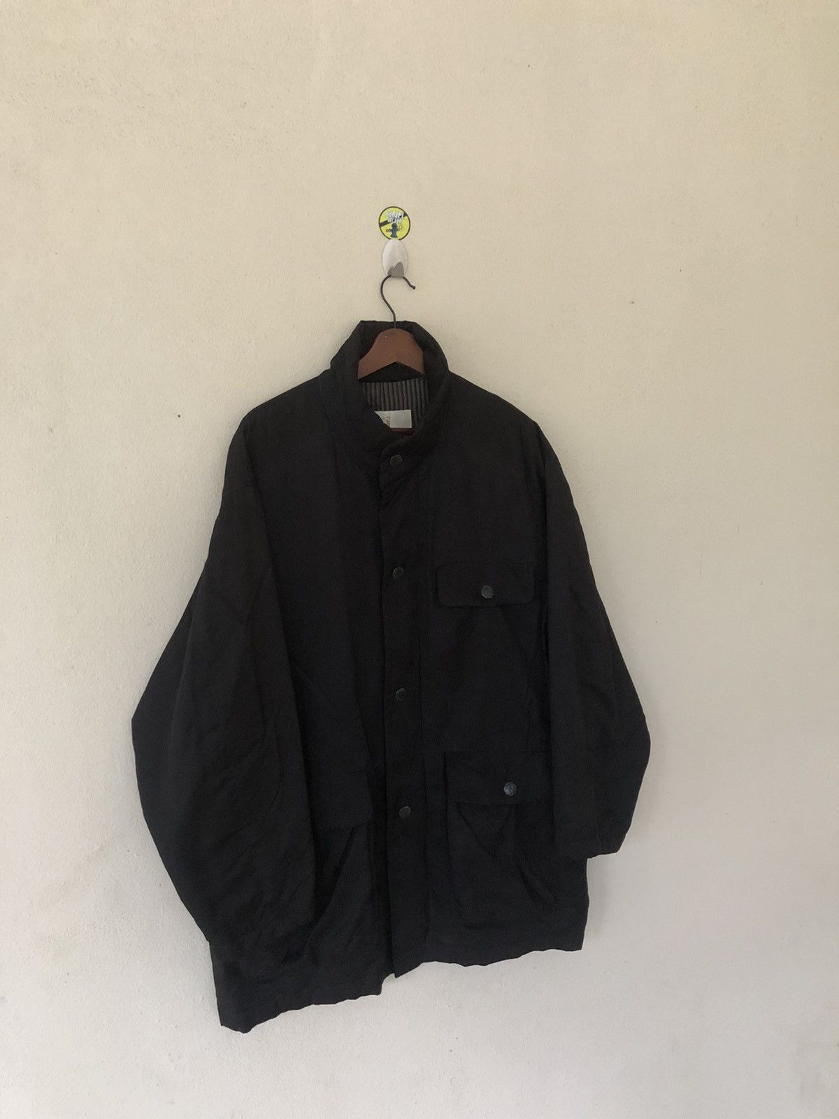 Trussardi × Vintage Vintage Trussardi Long Black Jacket Size US M / EU 48-50 / 2 - 2 Thumbnail