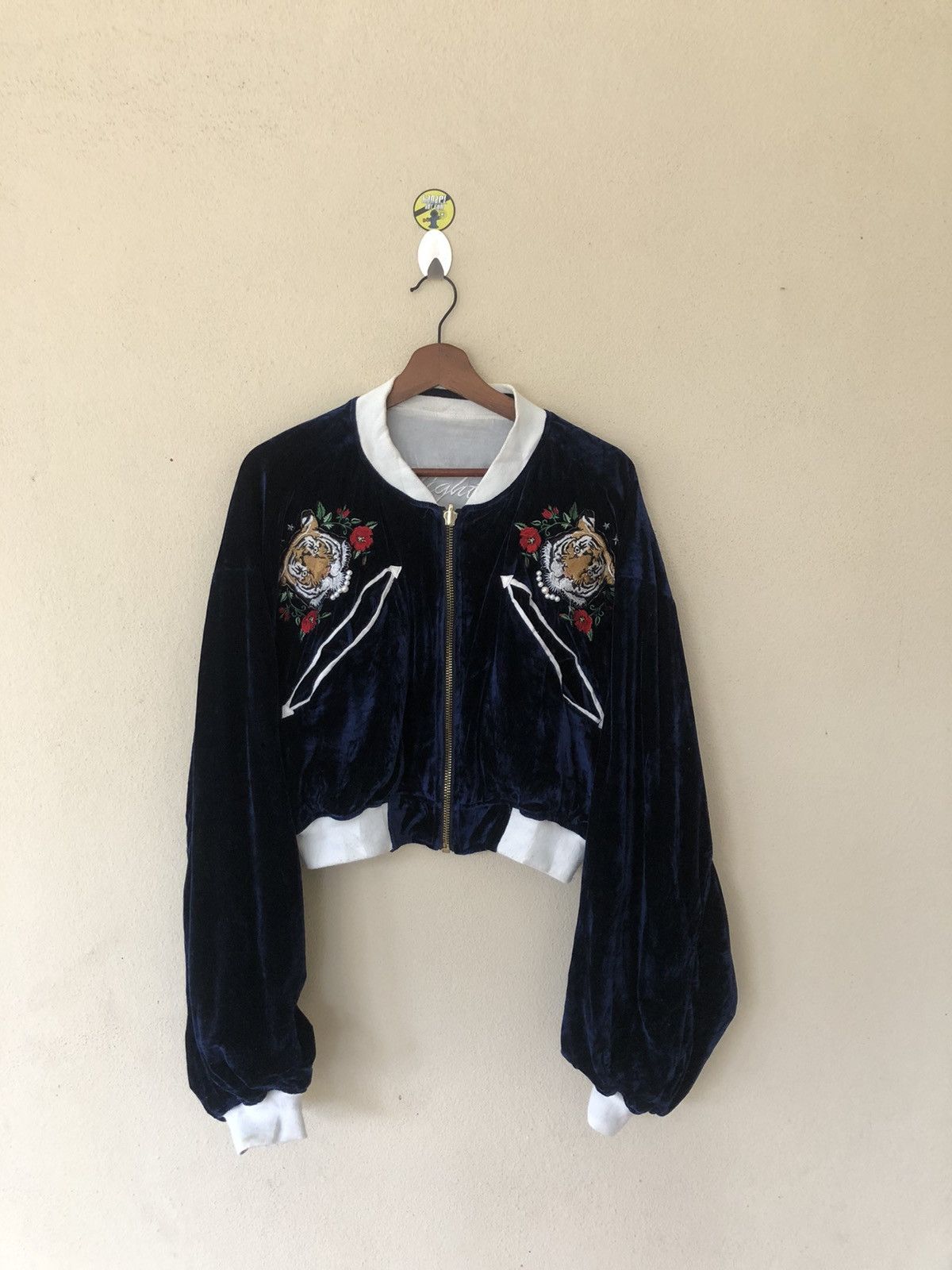 Vintage Reversible Sukajan Tiger Embroidered Satin Jacket Size US M / EU 48-50 / 2 - 2 Thumbnail