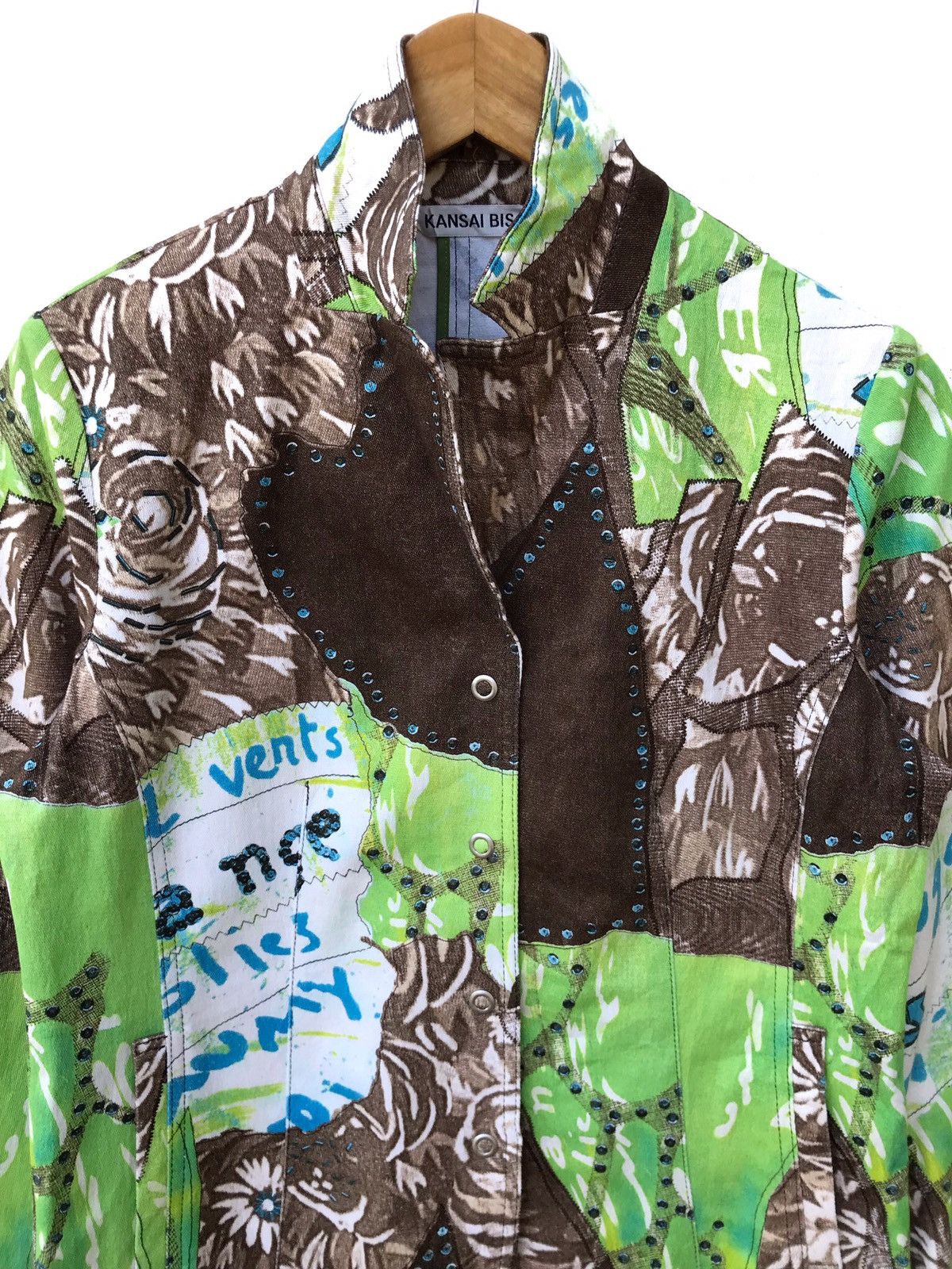 Kansai Yamamoto Kansai Yamamoto Bis All Over Print Cotton Light Jacket Size US S / EU 44-46 / 1 - 3 Thumbnail
