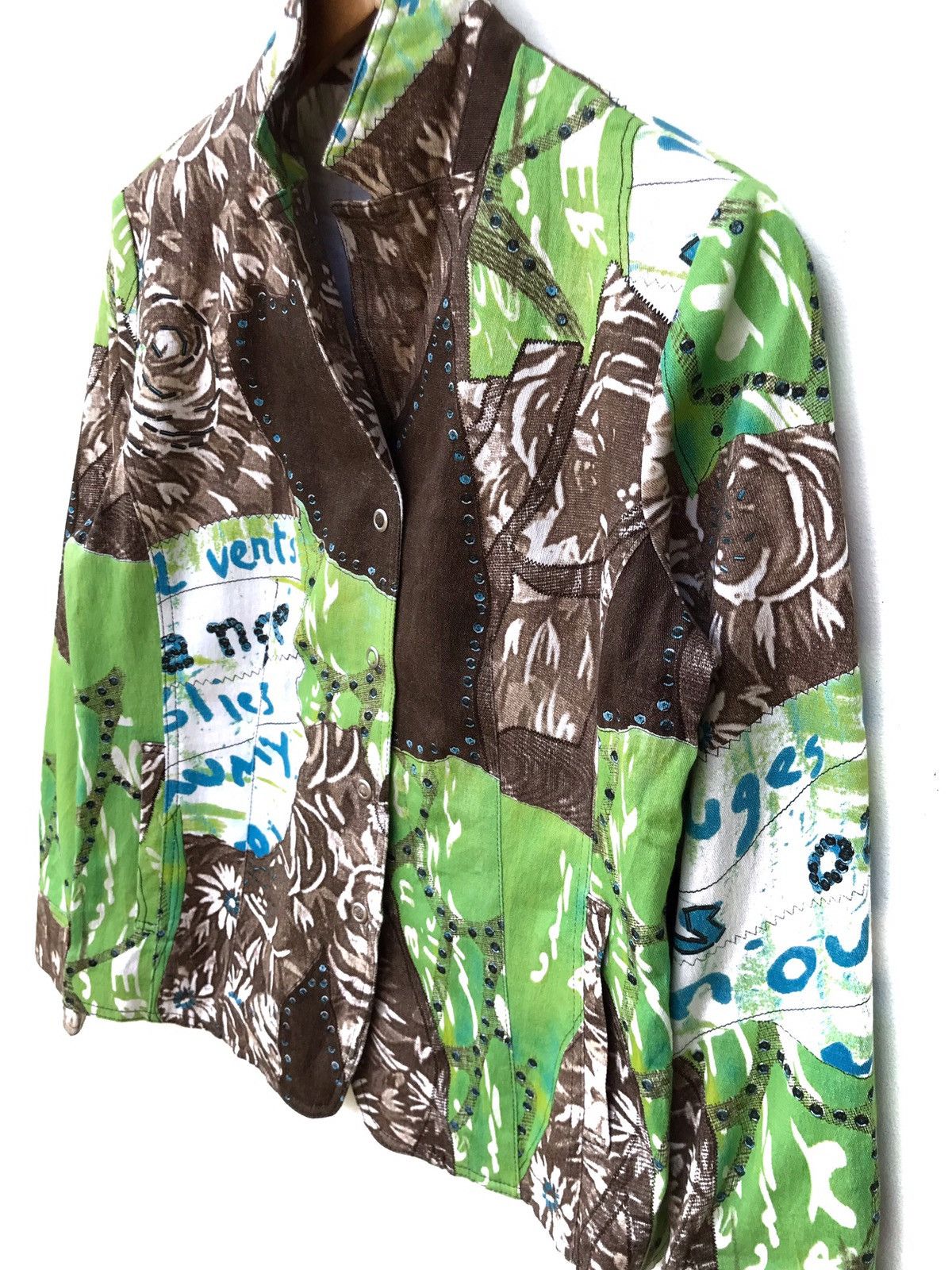 Kansai Yamamoto Kansai Yamamoto Bis All Over Print Cotton Light Jacket Size US S / EU 44-46 / 1 - 4 Thumbnail