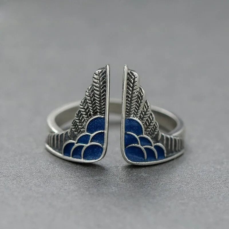 Japanese Brand × Jewelry × Vintage Creative Dropper Wings Ring Size ONE SIZE - 1 Thumbnail