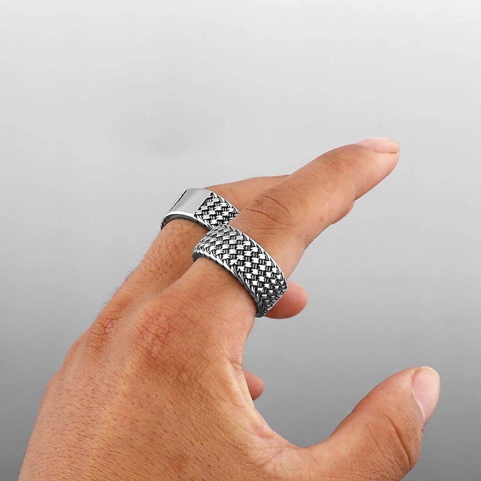 Jewelry Retro Interwoven Ring Size ONE SIZE - 3 Thumbnail