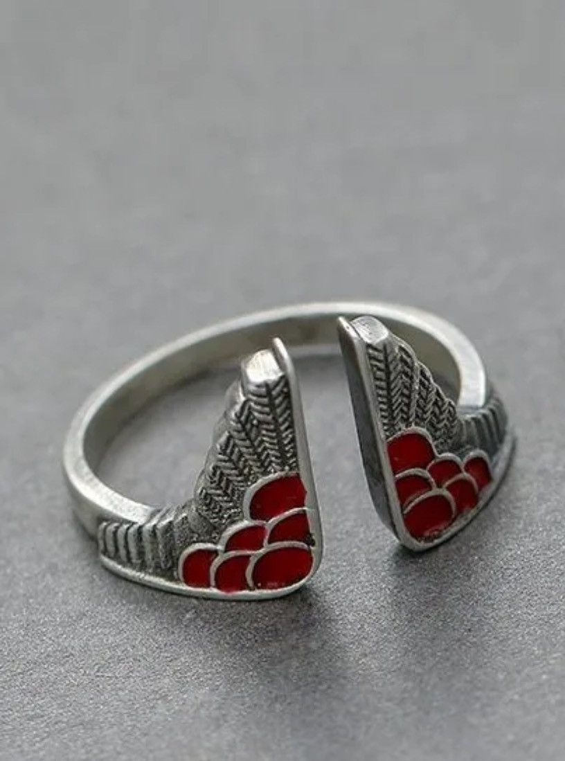 Jewelry Creative Dropper Wings Ring Size ONE SIZE - 2 Thumbnail