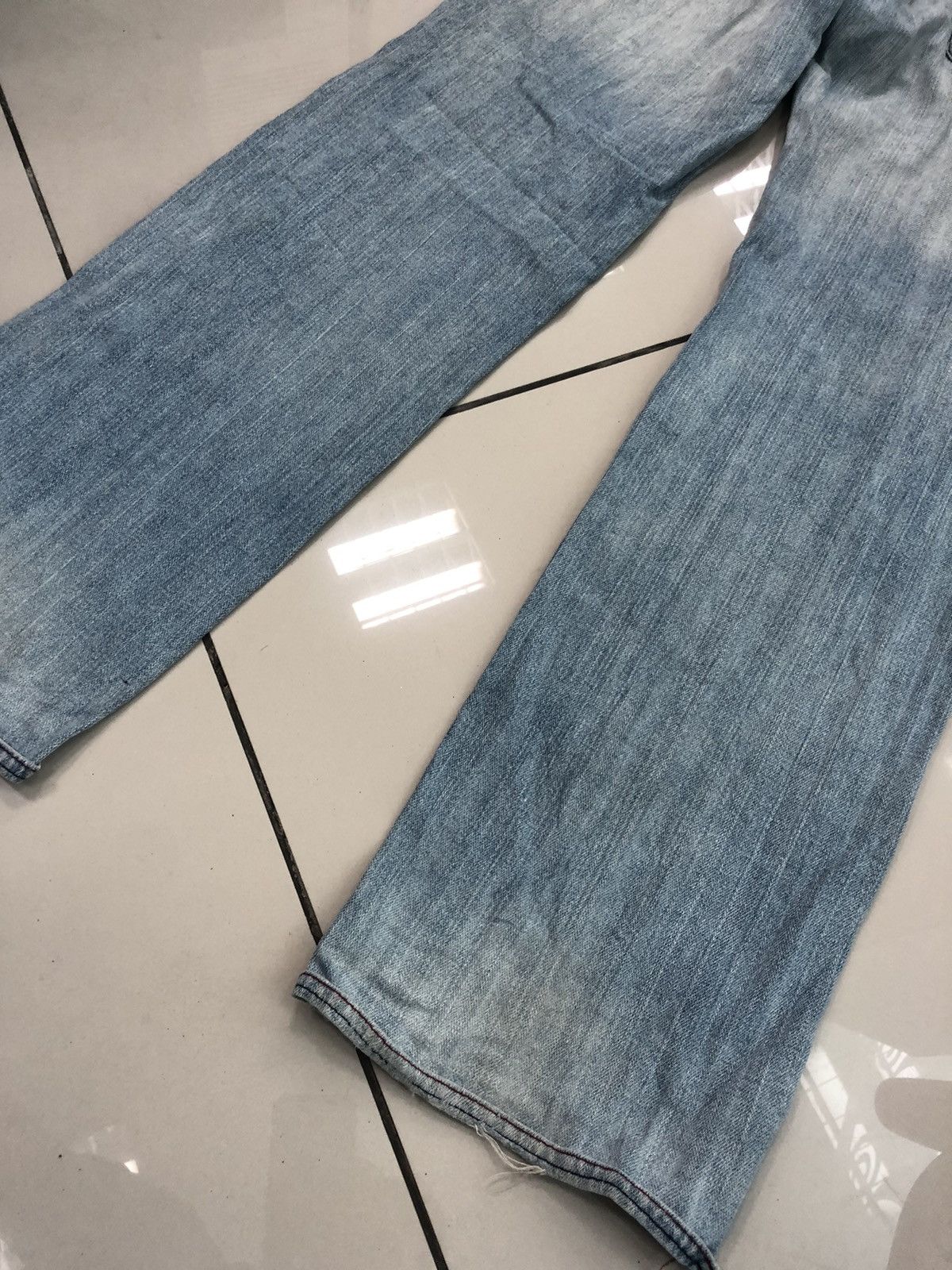 Seditionaries Distressed COSMO MODA denim with Rare Iron Button at Waist Size US 31 - 14 Thumbnail