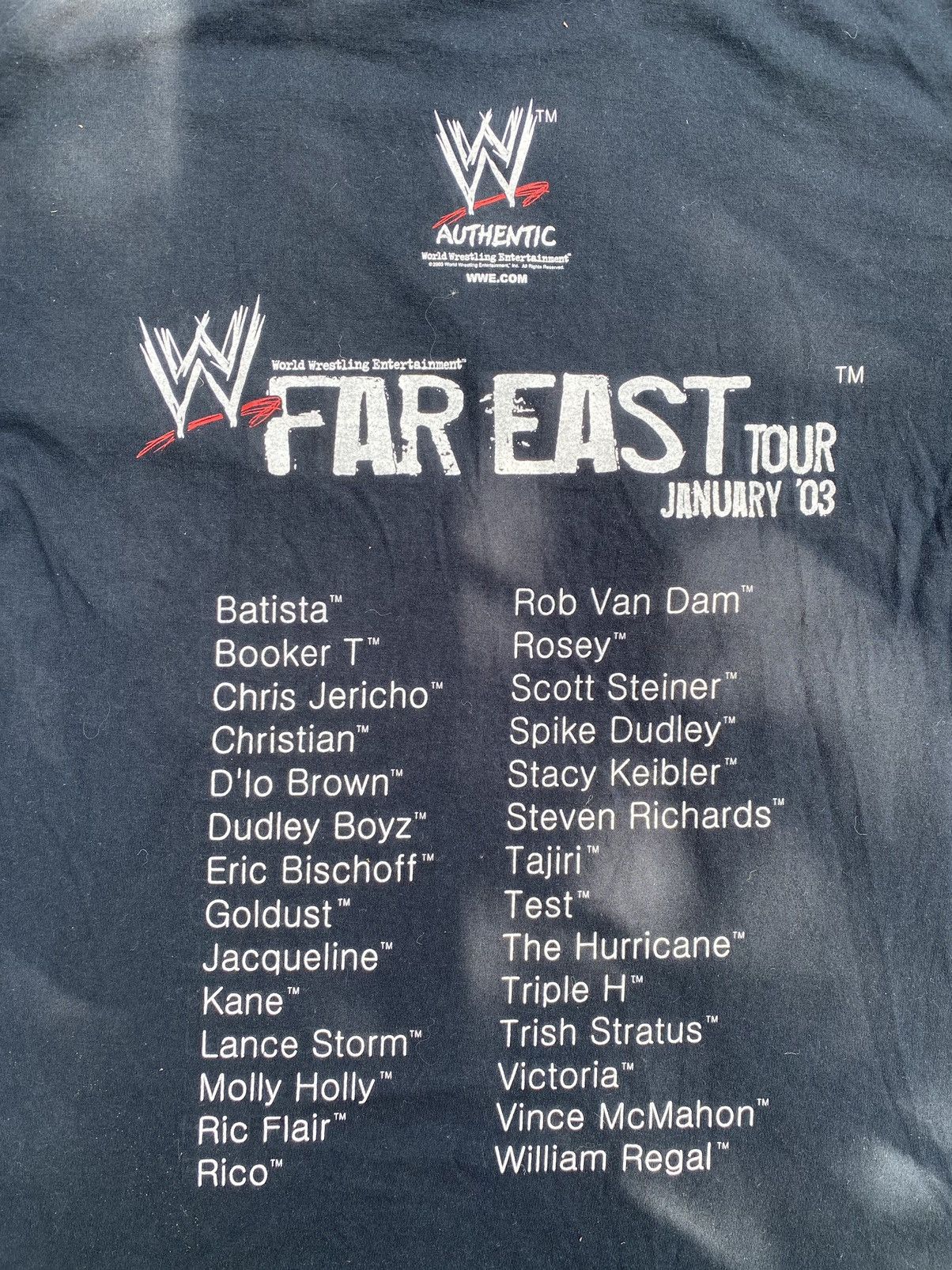 Vintage Vintage WWE Far East tour 03’ T-shirt Size US XL / EU 56 / 4 - 8 Thumbnail