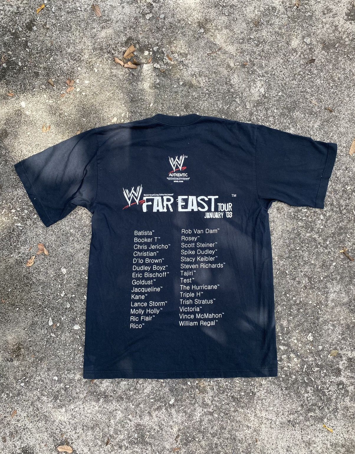 Vintage Vintage WWE Far East tour 03’ T-shirt Size US XL / EU 56 / 4 - 7 Thumbnail