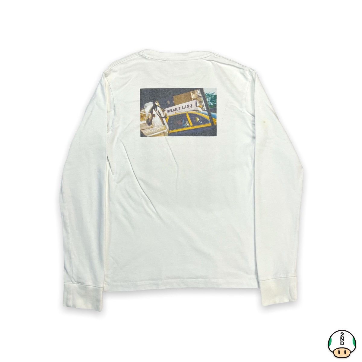 Helmut Lang Helmut Lang Shirt XS NYC Taxi Spell Out Long Sleeve Tee Size US XS / EU 42 / 0 - 1 Thumbnail