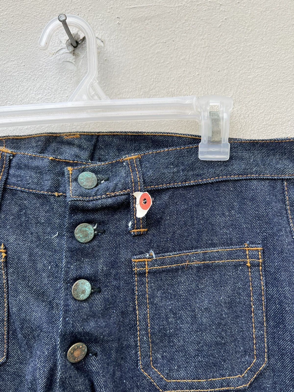 Vintage Vintage 70s SANSON Blue Denim Super Flare Jeans Size US 32 / EU 48 - 8 Thumbnail