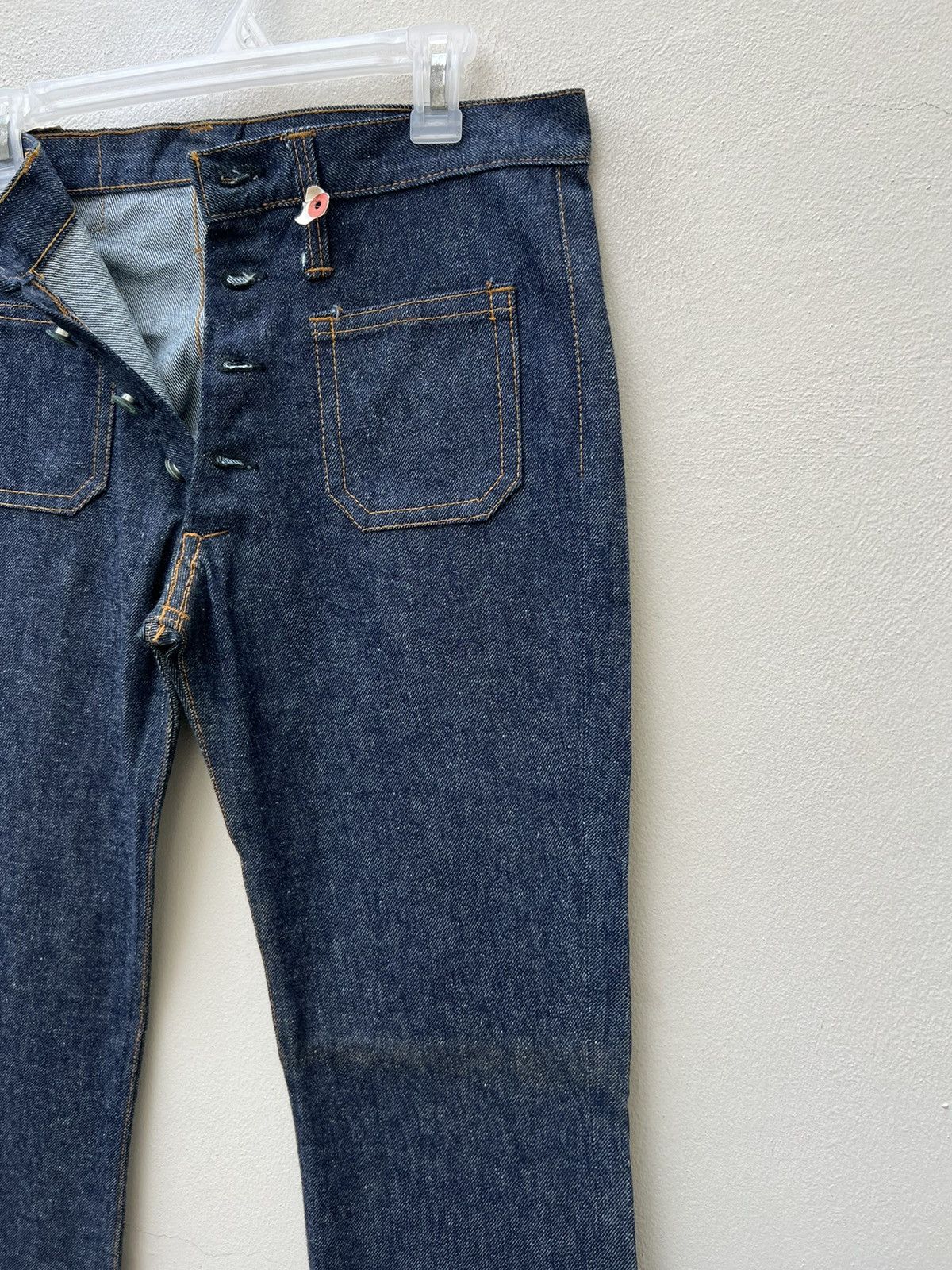 Vintage Vintage 70s SANSON Blue Denim Super Flare Jeans Size US 32 / EU 48 - 12 Thumbnail