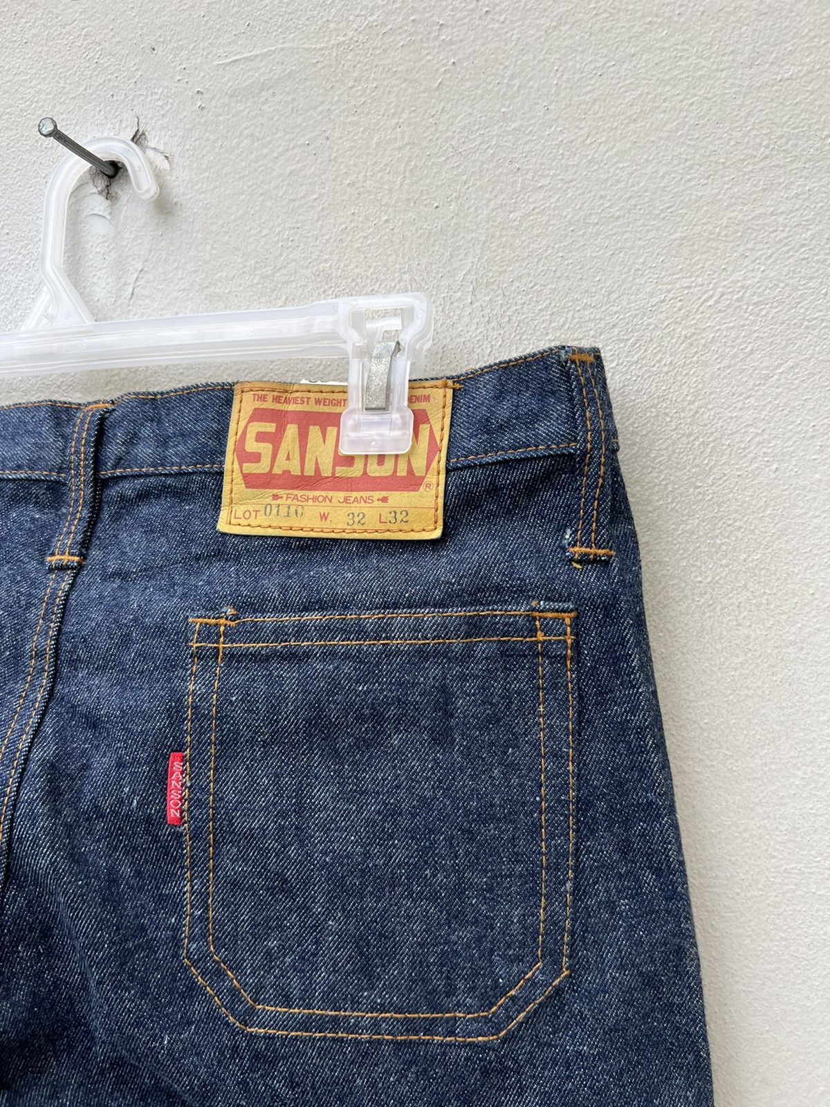 Vintage Vintage 70s SANSON Blue Denim Super Flare Jeans Size US 32 / EU 48 - 20 Thumbnail