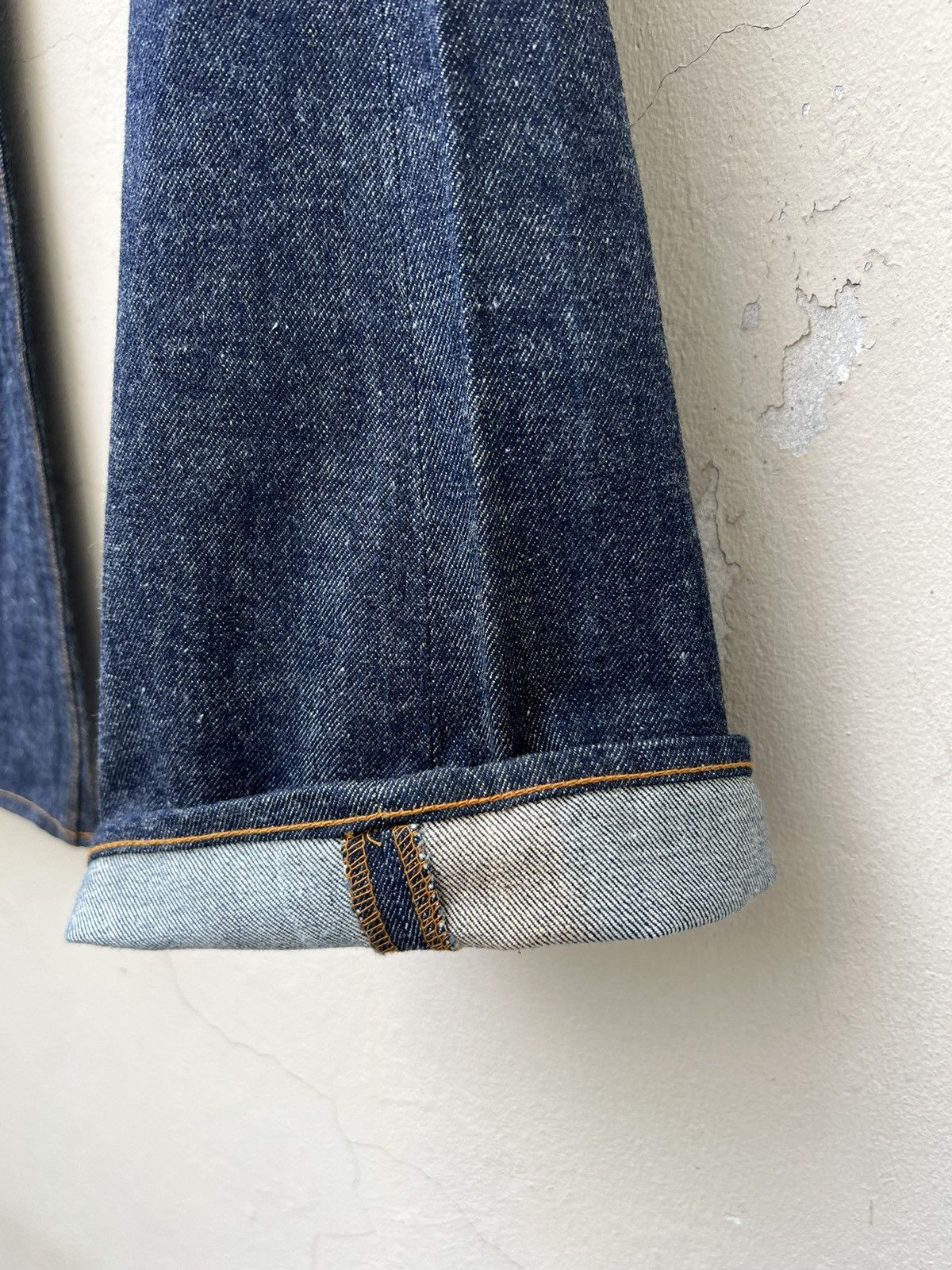 Vintage Vintage 70s SANSON Blue Denim Super Flare Jeans Size US 32 / EU 48 - 15 Thumbnail