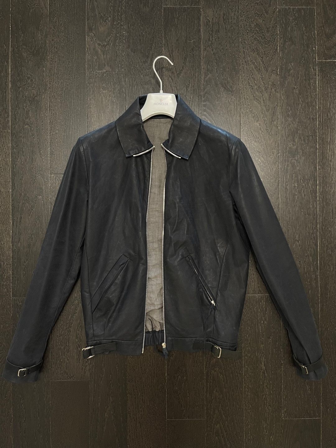 Ma+ MA+, Maurizio Amadei Leather Bomber Jacket Size US S / EU 44-46 / 1 - 1 Thumbnail