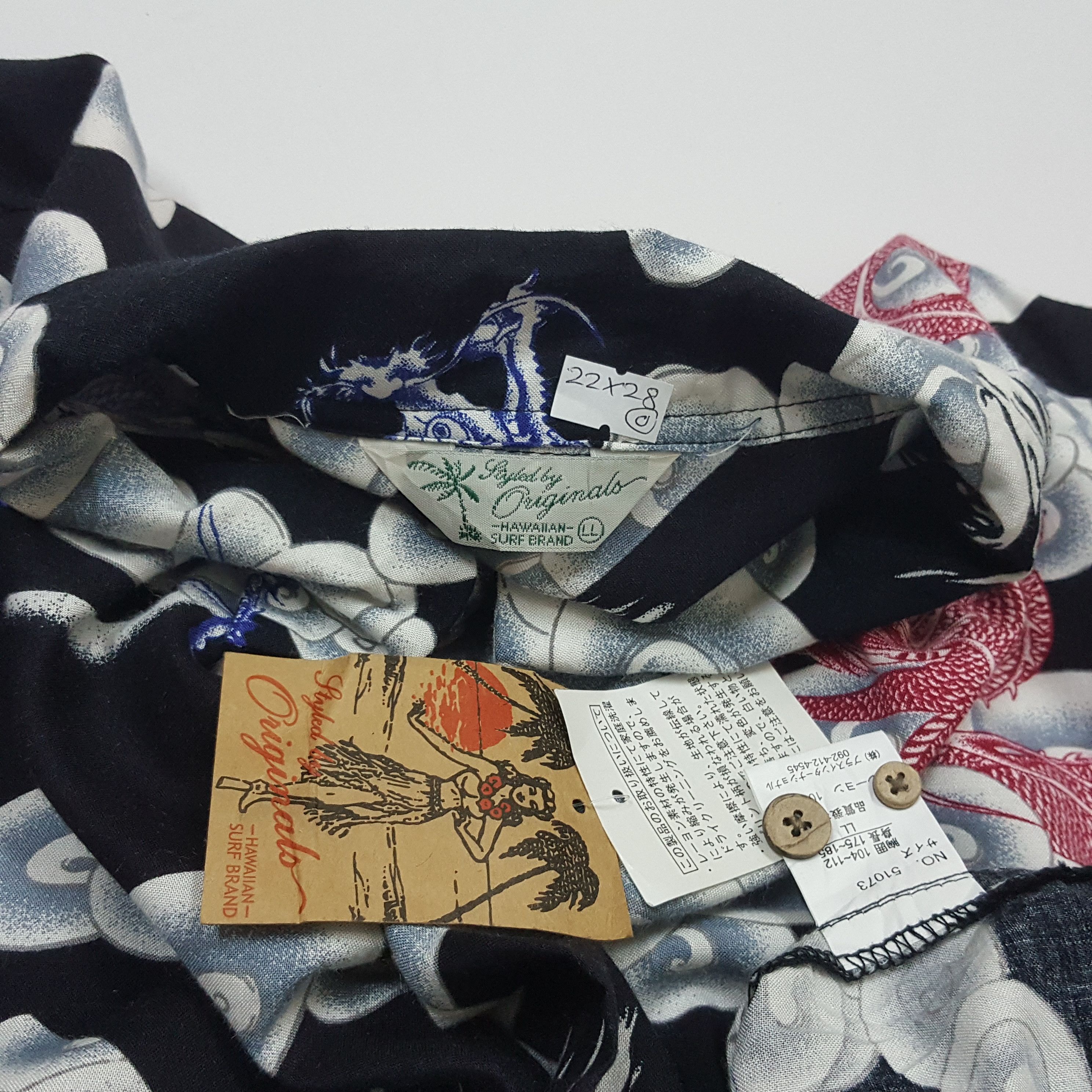 Japanese Brand Vintage Japanese brand surf style nice dragon design shirt Size US L / EU 52-54 / 3 - 8 Thumbnail