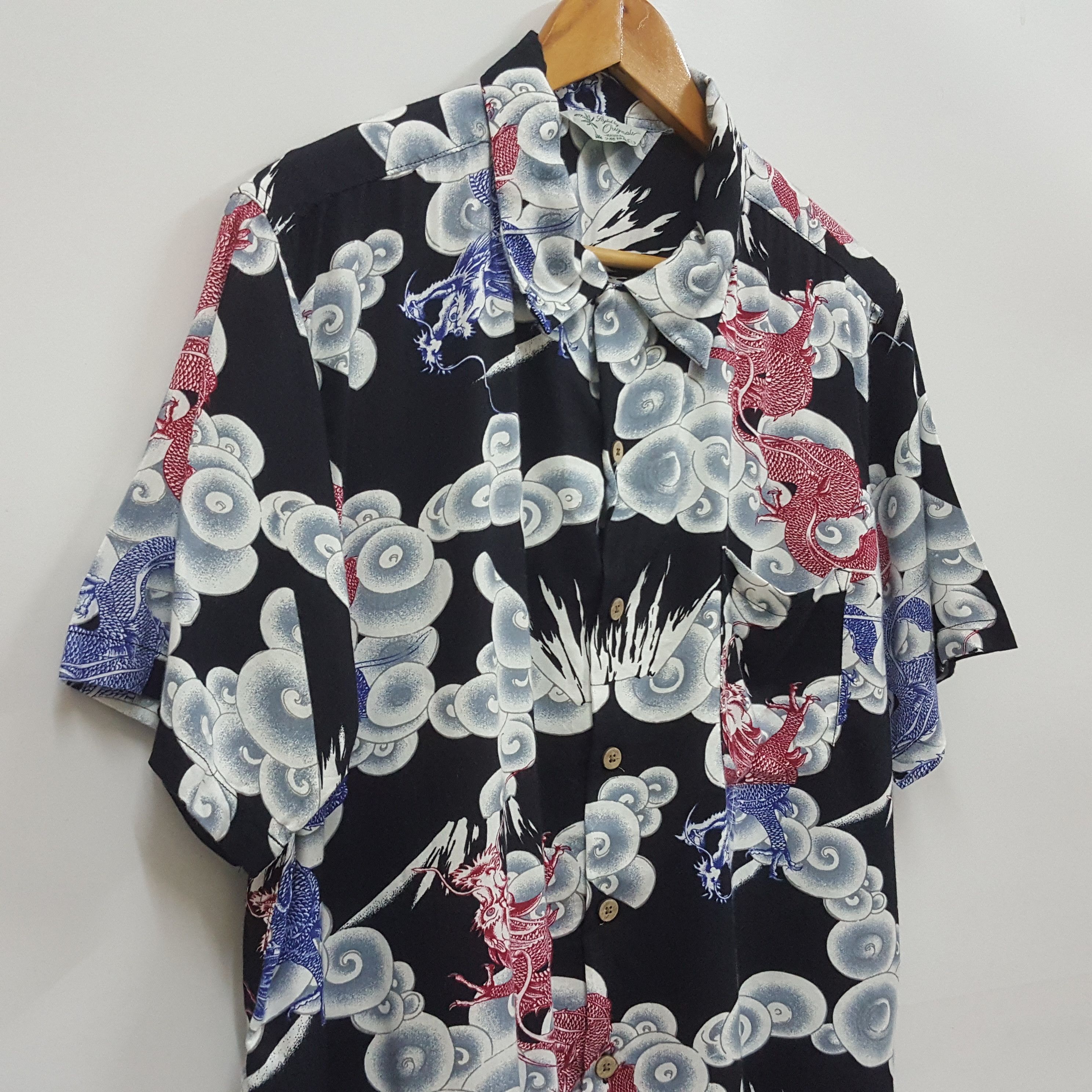 Japanese Brand Vintage Japanese brand surf style nice dragon design shirt Size US L / EU 52-54 / 3 - 2 Thumbnail