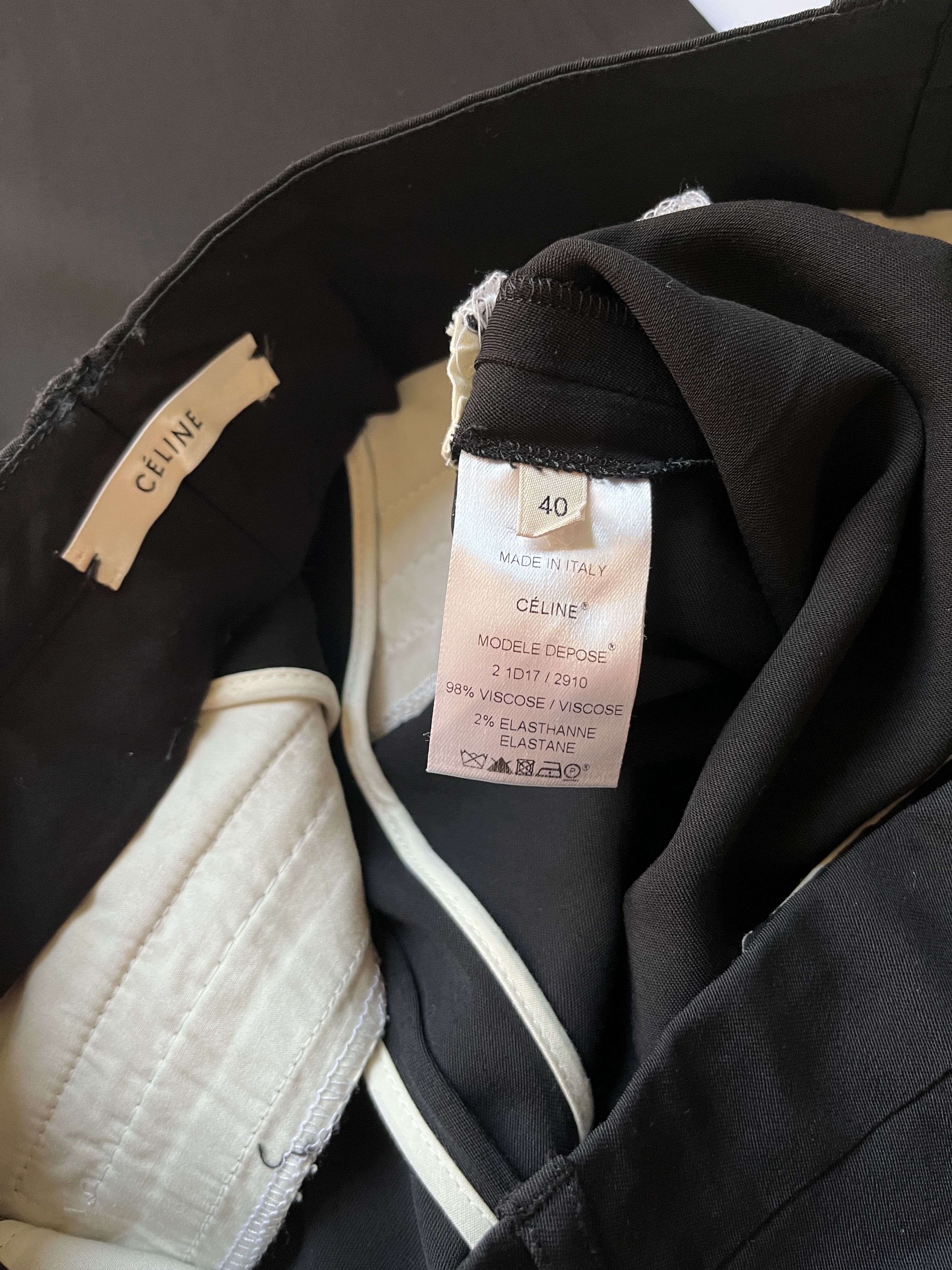Celine ⚡️QUICK SALE⚡️Celine Black Trousers Pants Size 30" / US 8 / IT 44 - 4 Thumbnail