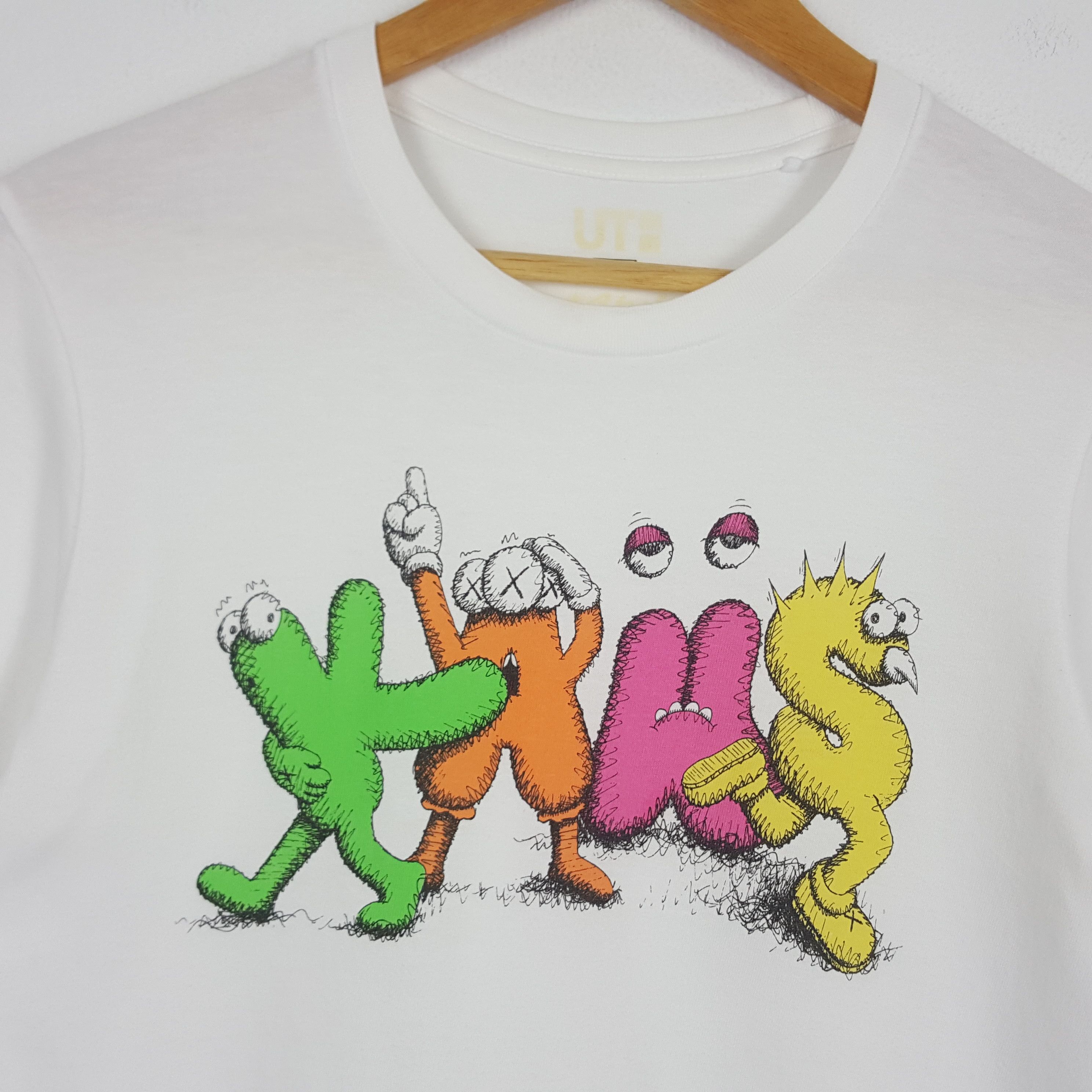 Japanese Brand × Kaws × Vintage Vintage Japanese Brand X Kaws Streetwear Style t-shirt Size US S / EU 44-46 / 1 - 5 Thumbnail