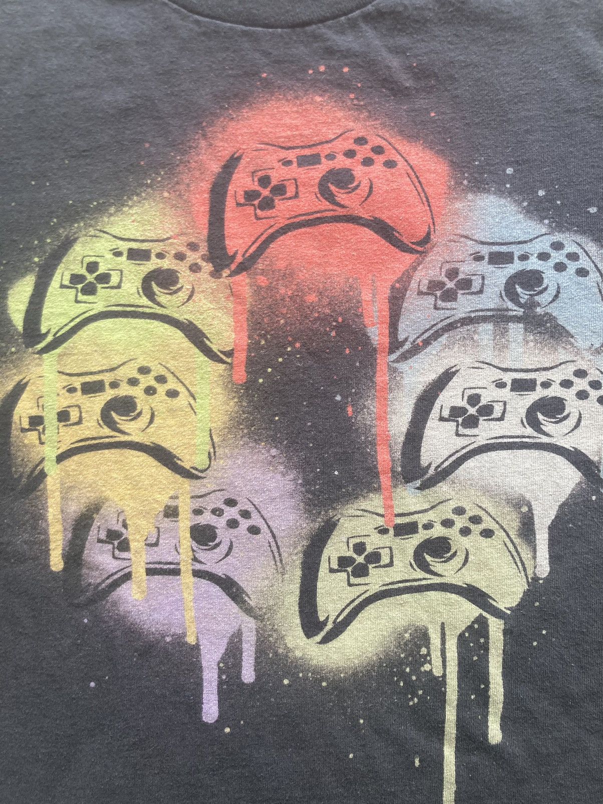 Vintage Y2k Xbox spray paint controller video game tee vtg Size US M / EU 48-50 / 2 - 2 Thumbnail