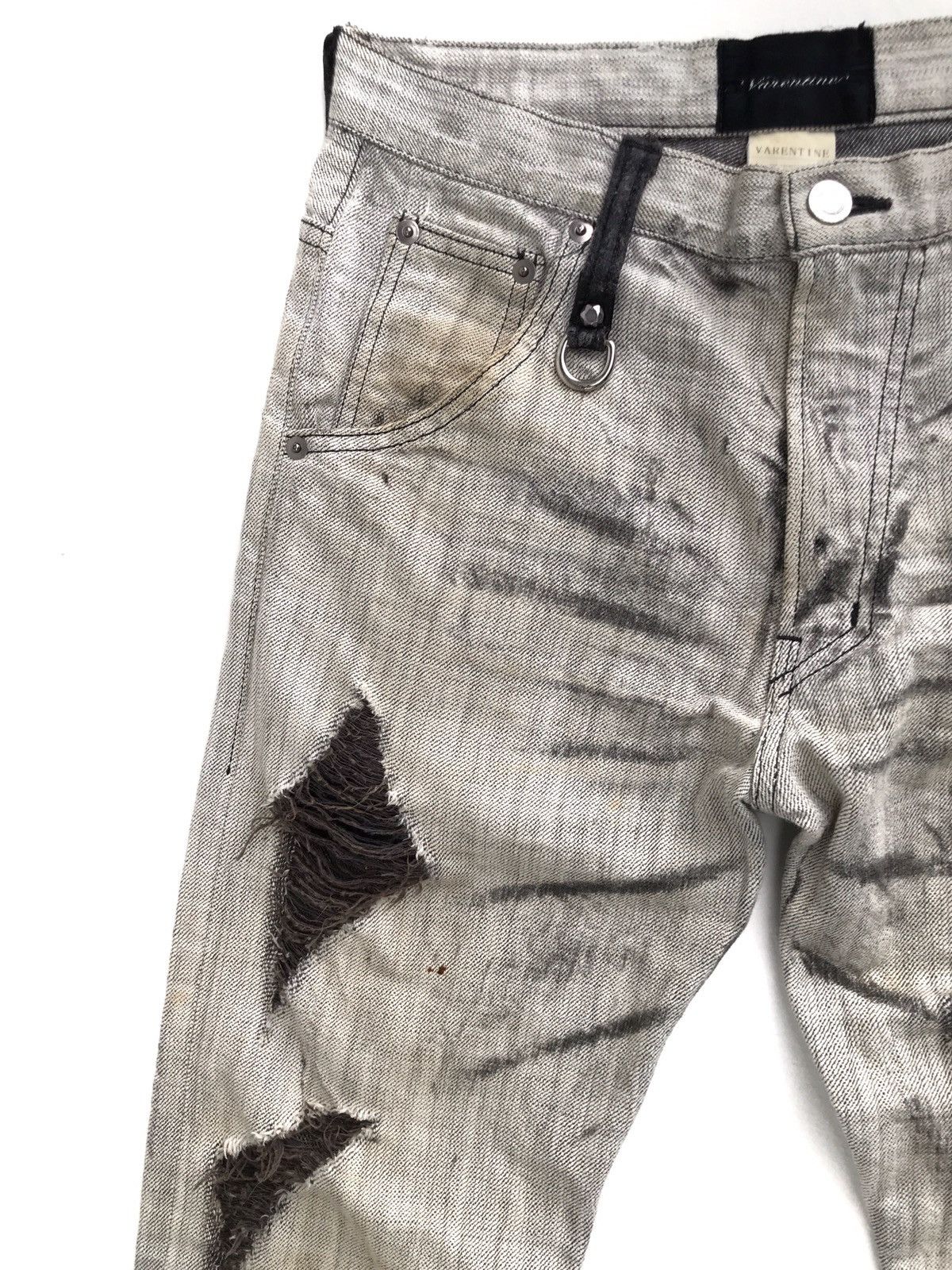 Japanese Brand × Seditionaries Made In Japan Varentine Destroy Distressed Ripped Jeans Size US 28 / EU 44 - 2 Thumbnail