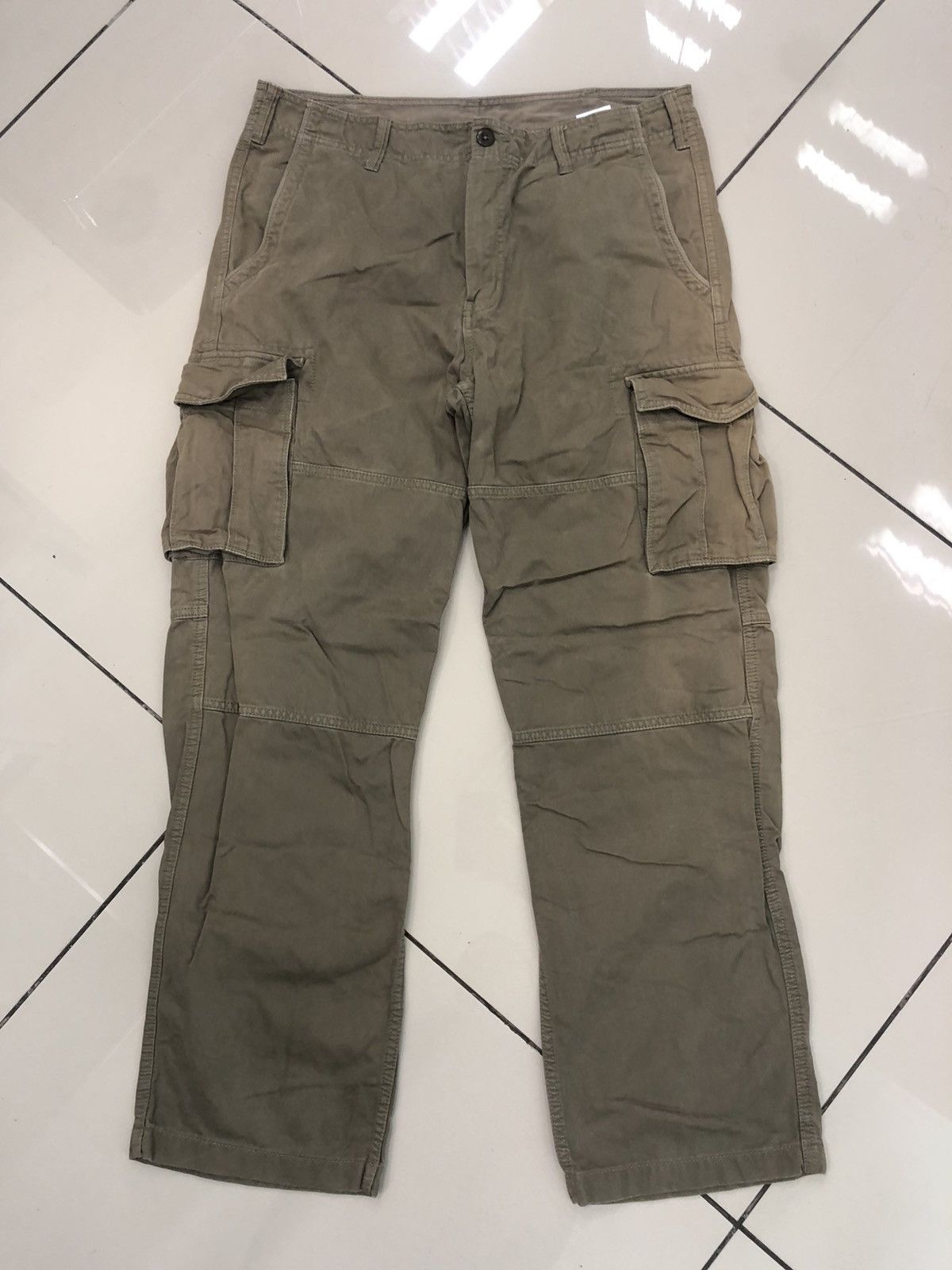 Japanese Brand × Uniqlo Uniqlo cargo/multipocket pants sun Faded Distressed Size US 36 / EU 52 - 1 Thumbnail