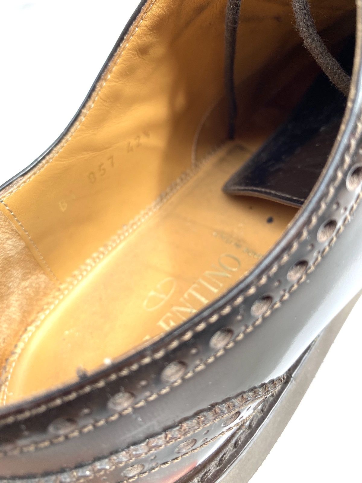 Valentino Brogue shoes back stud platform Size US 10 / EU 43 - 6 Thumbnail