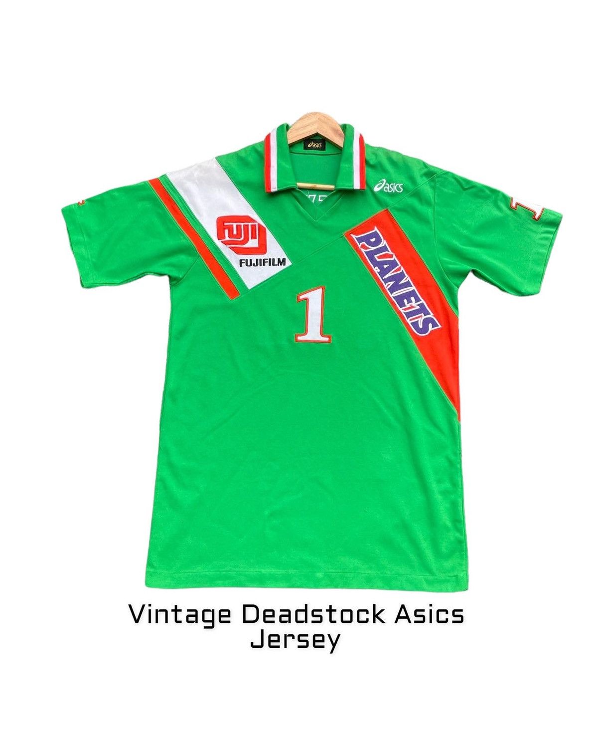 Asics Rare Vintage Asics Jersey Deadstock Size US M / EU 48-50 / 2 - 1 Thumbnail
