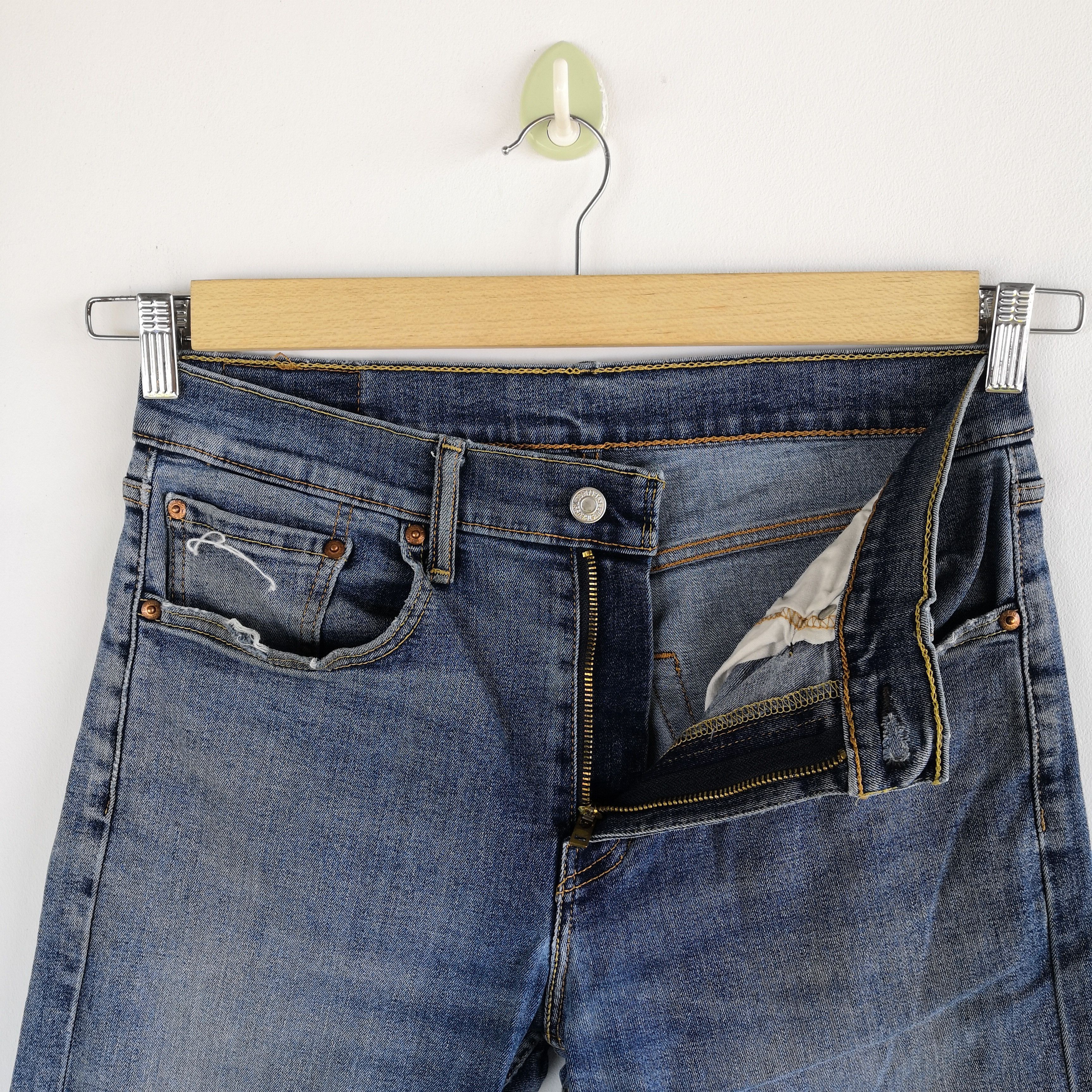 Levi's Vintage Levis 501 Denim Distressed Levi's Faded Wash Jeans Size US 30 / EU 46 - 10 Thumbnail