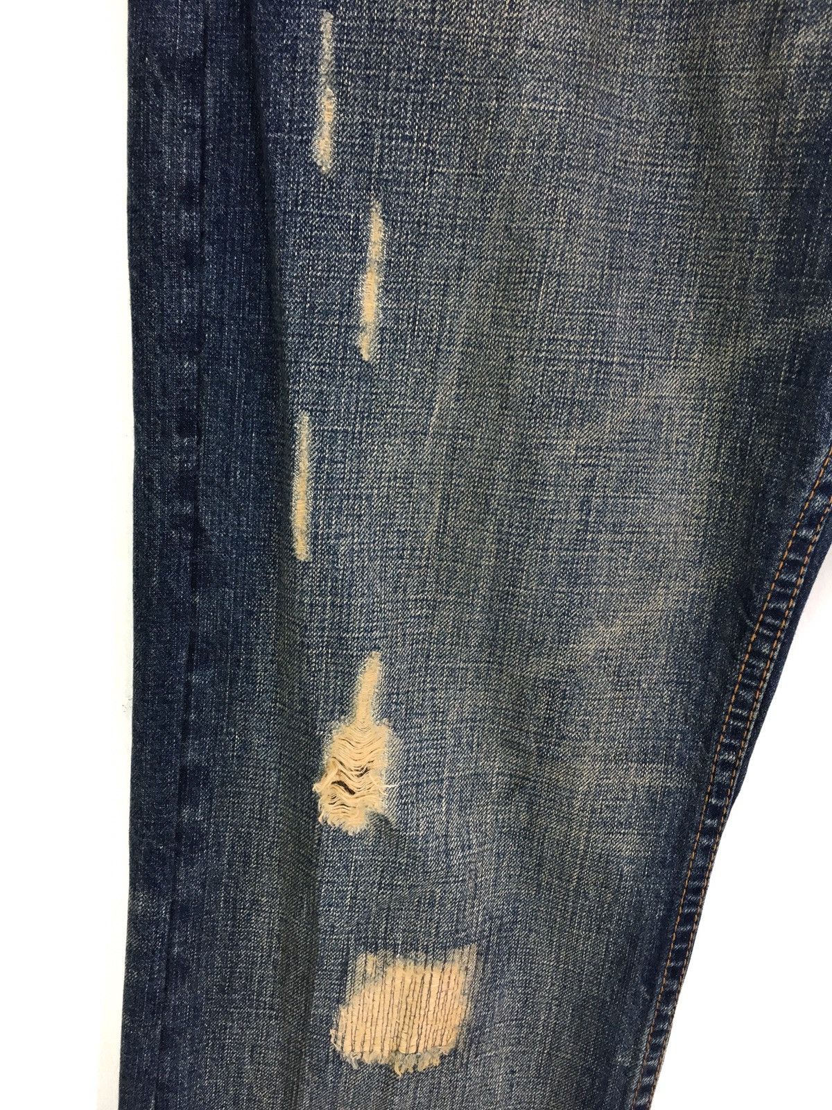Kapital Japanese Brand TAKEO KIKUCHI Blossom Distressed Denim Jeans Size US 34 / EU 50 - 6 Thumbnail