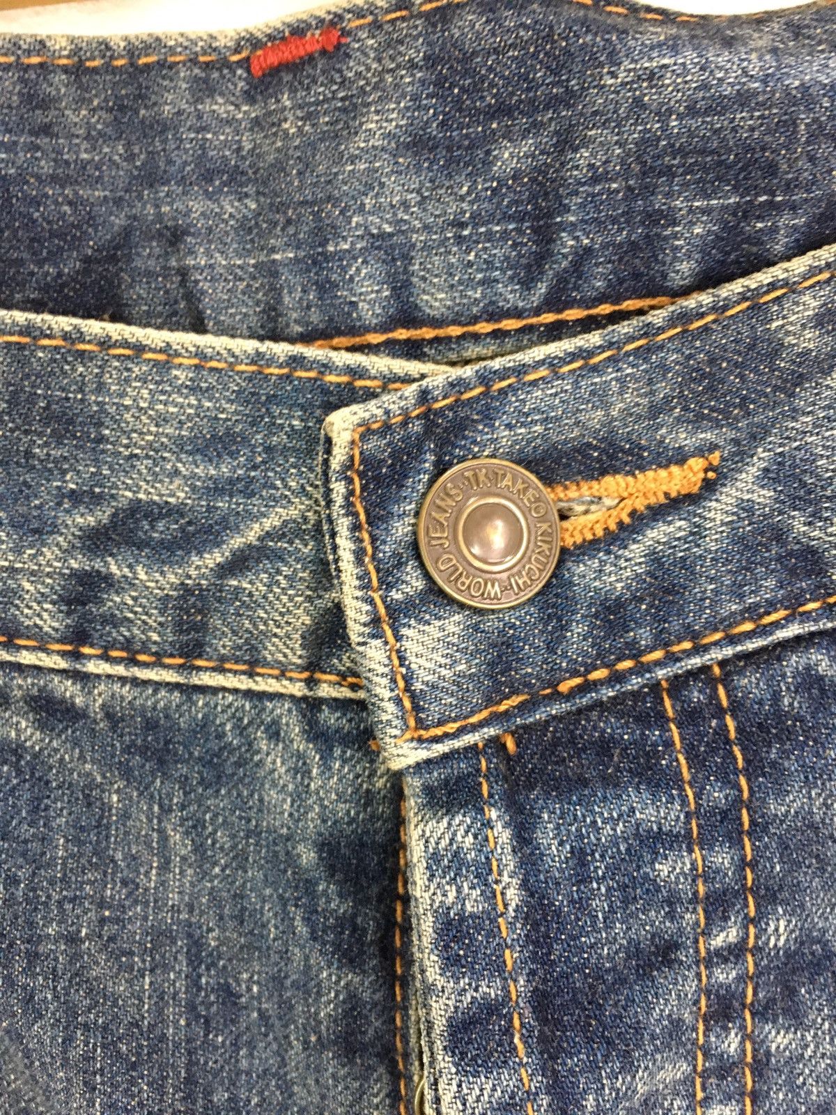 Kapital Japanese Brand TAKEO KIKUCHI Blossom Distressed Denim Jeans Size US 34 / EU 50 - 7 Thumbnail