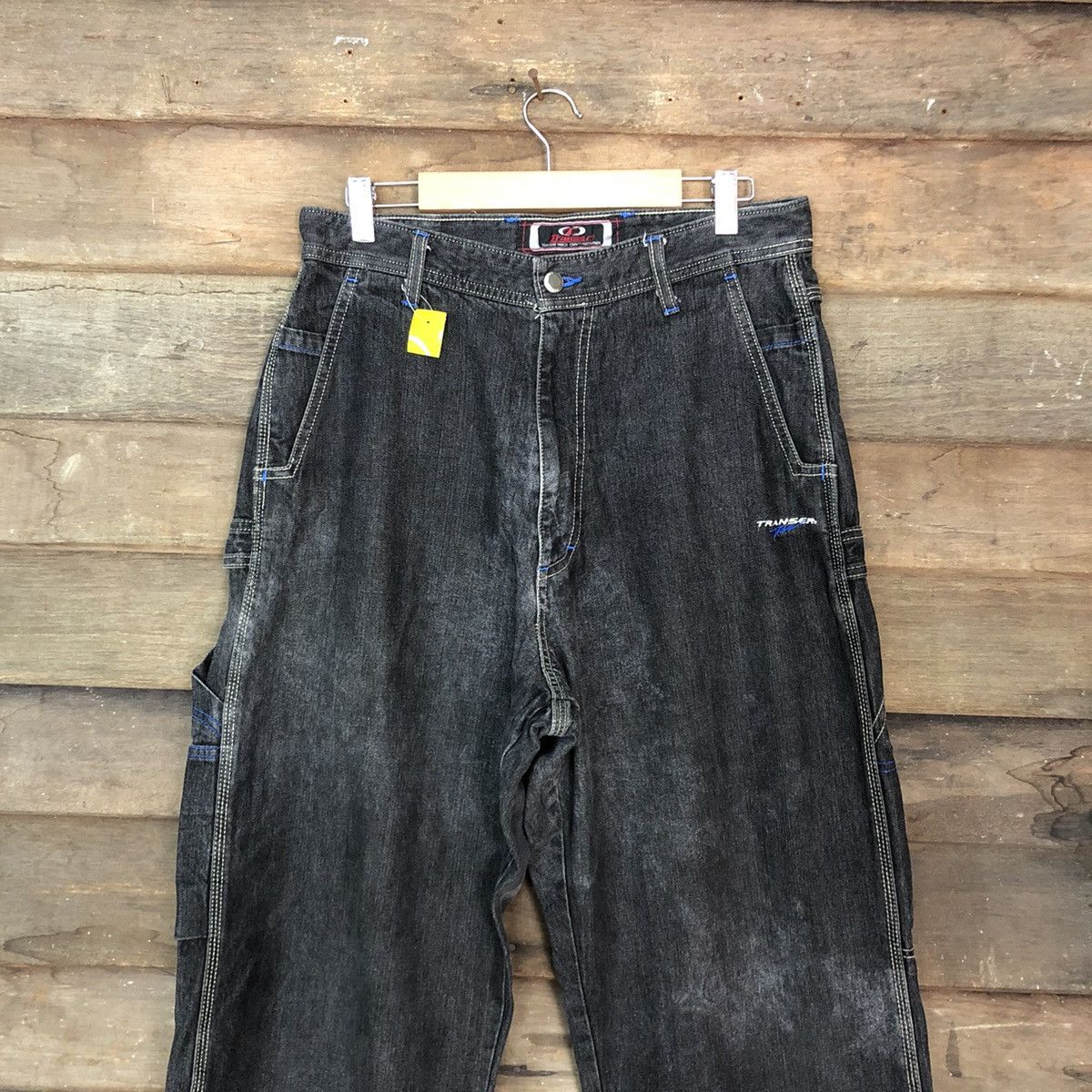 Japanese Brand Transer Black skate Multipocket Denim Pants #3806DL Size US 30 / EU 46 - 2 Thumbnail