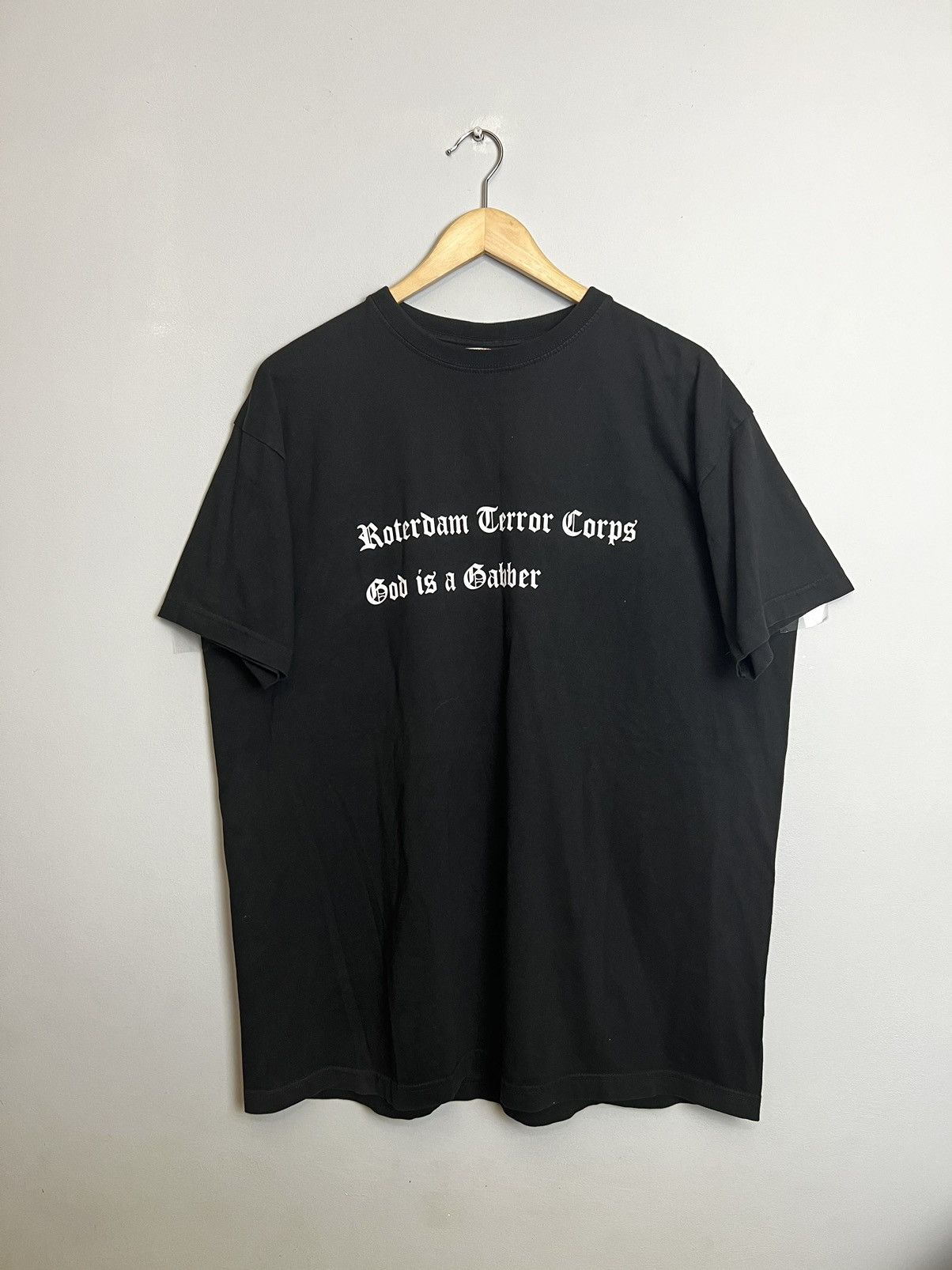 Band Tees Vintage 00s Rotterdam Terror Corpse God Is A Gabber Band Tee Size US XL / EU 56 / 4 - 1 Thumbnail