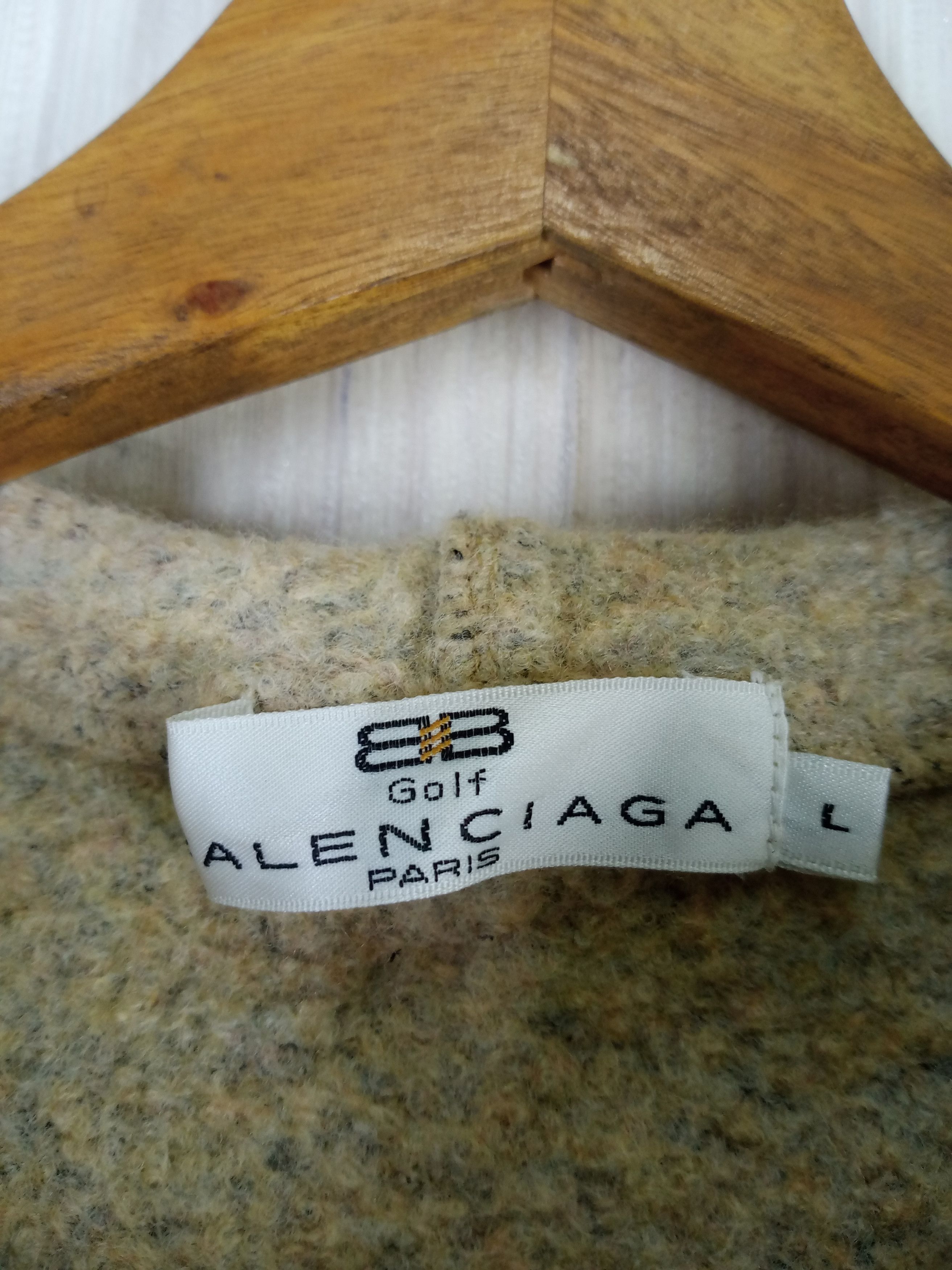 Balenciaga Vintage Balenciaga Golf Sleeveless Hoodie Wool Size US XS / EU 42 / 0 - 4 Thumbnail
