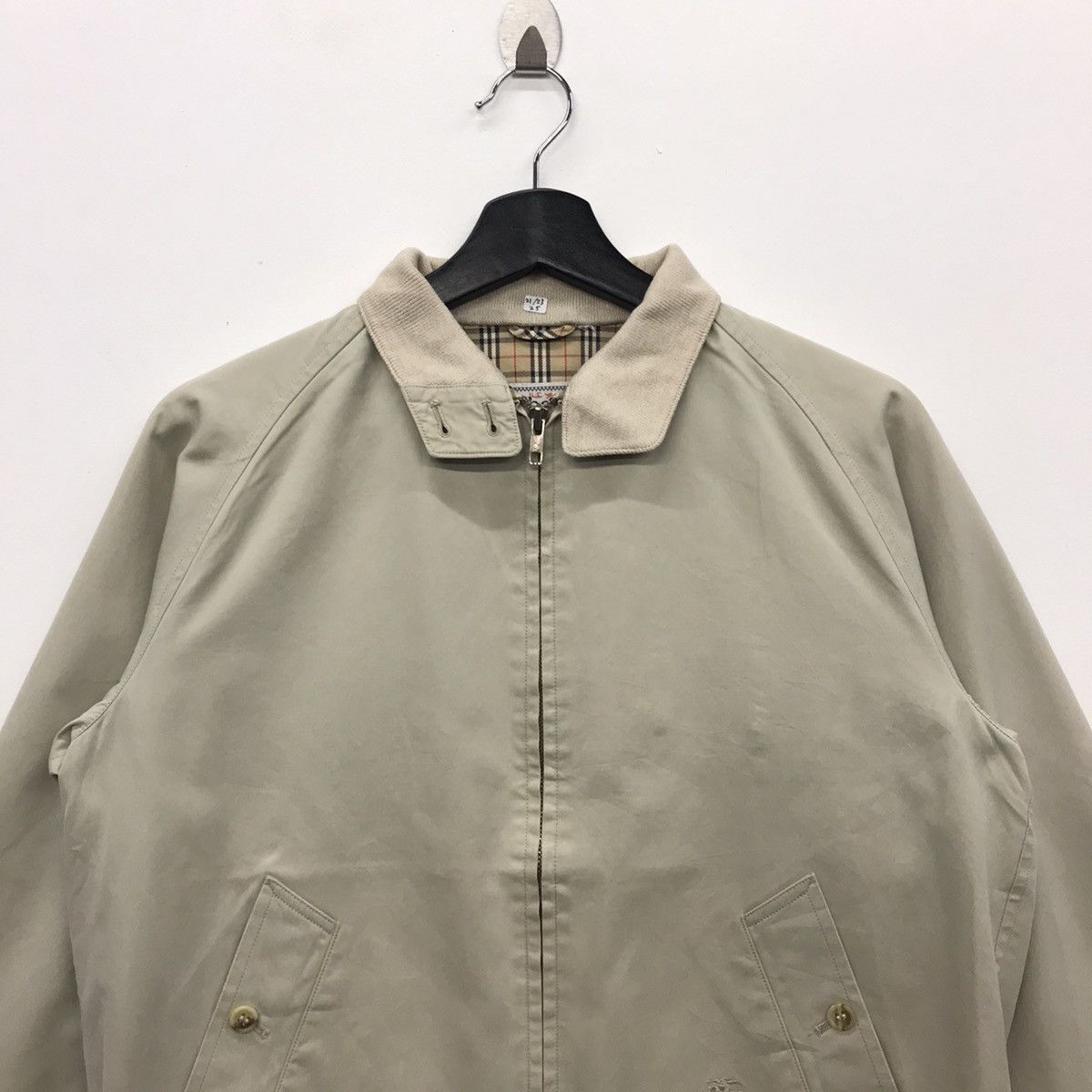 Burberry × Vintage Rare!! Vintage Burberrys Nova Chek Bomber Jacket Size US S / EU 44-46 / 1 - 2 Thumbnail