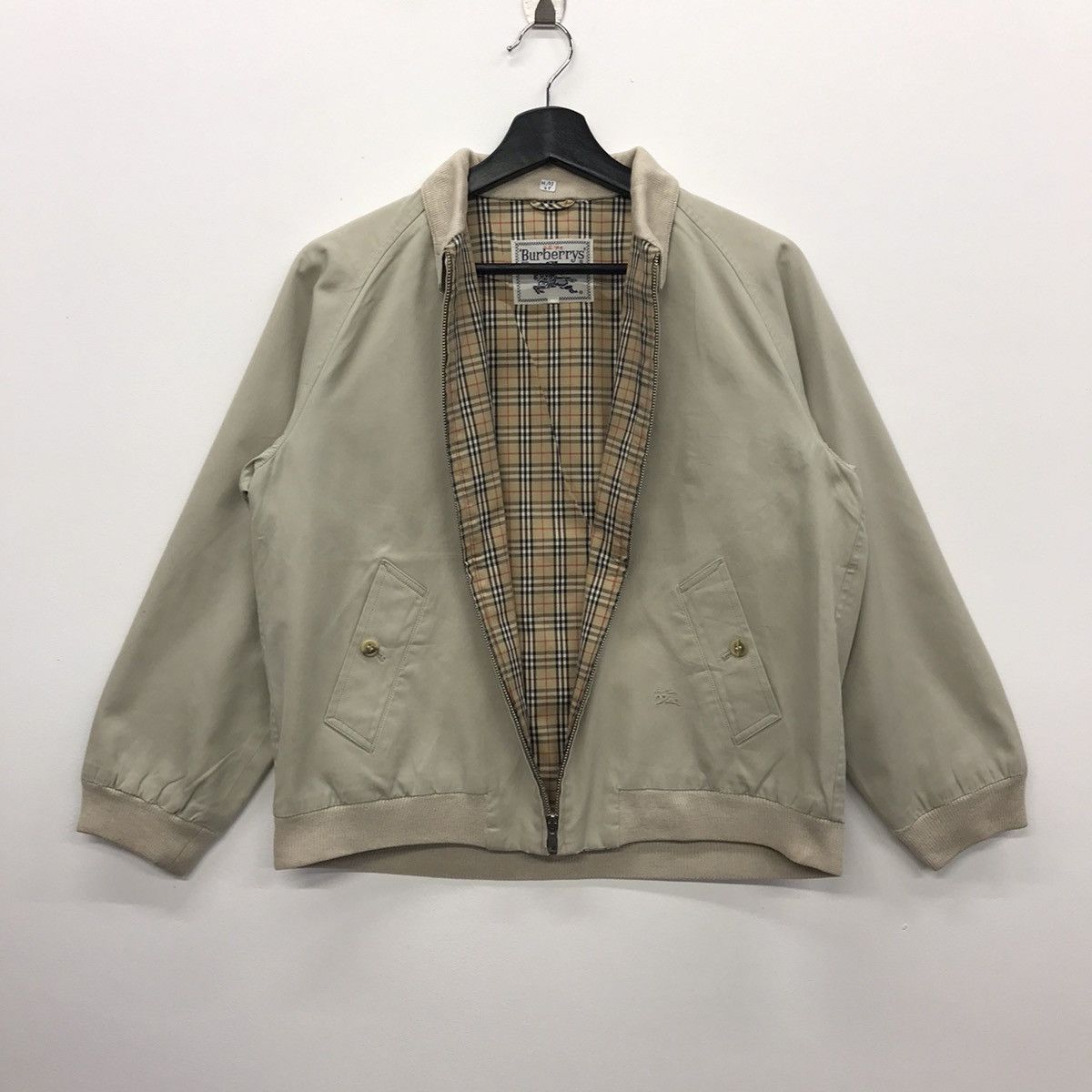 Burberry × Vintage Rare!! Vintage Burberrys Nova Chek Bomber Jacket Size US S / EU 44-46 / 1 - 9 Thumbnail