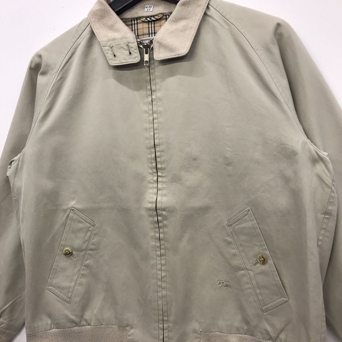 Burberry × Vintage Rare!! Vintage Burberrys Nova Chek Bomber Jacket Size US S / EU 44-46 / 1 - 7 Thumbnail