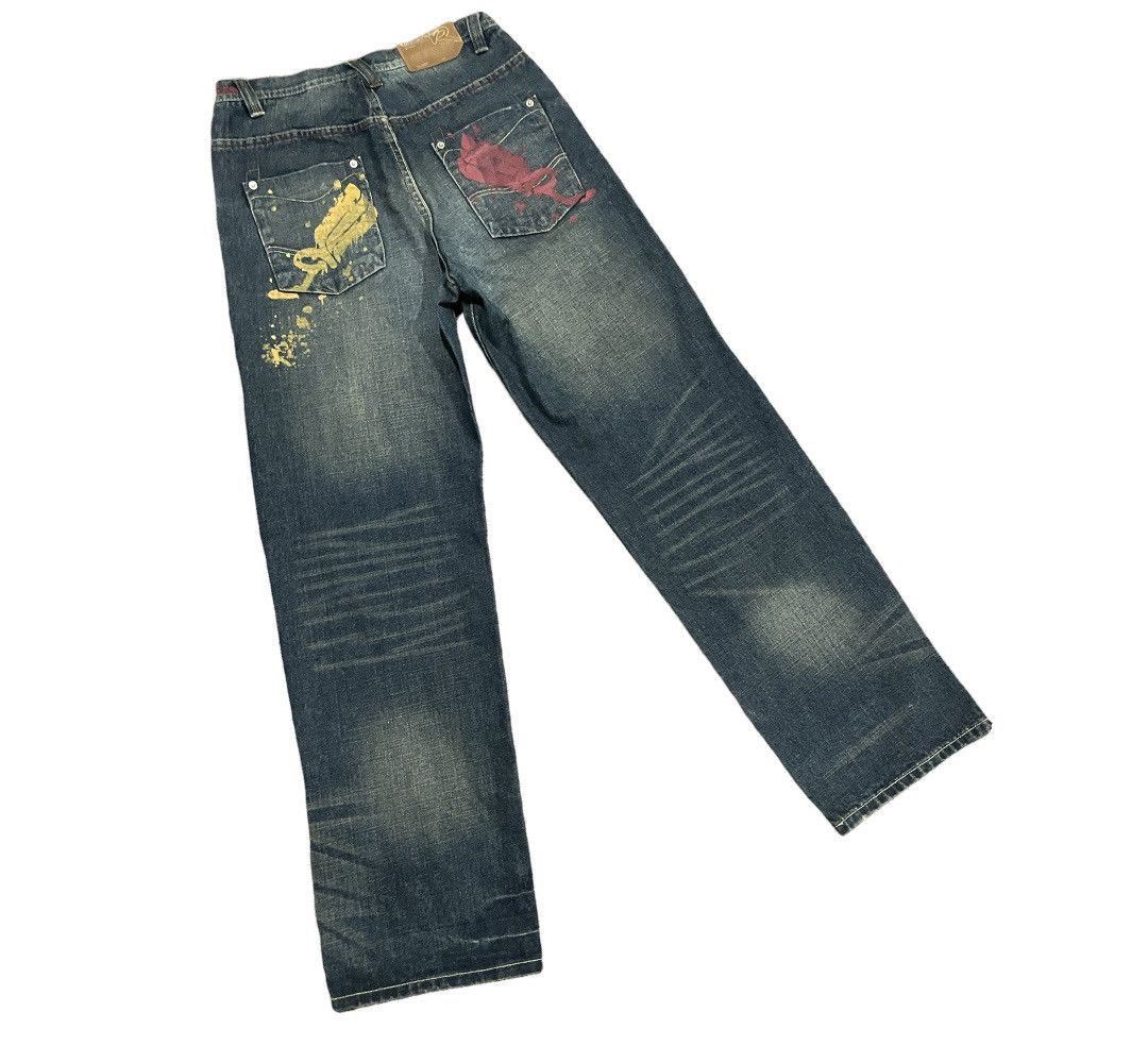 Rocawear Rocawear Stonewash Double Sided Painter Logo Jeans Size US 30 / EU 46 - 4 Thumbnail