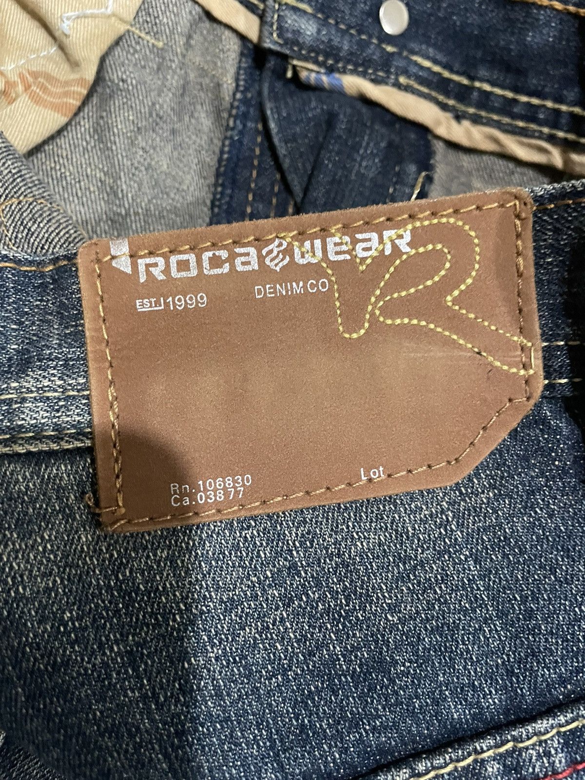 Rocawear Rocawear Stonewash Double Sided Painter Logo Jeans Size US 30 / EU 46 - 14 Thumbnail