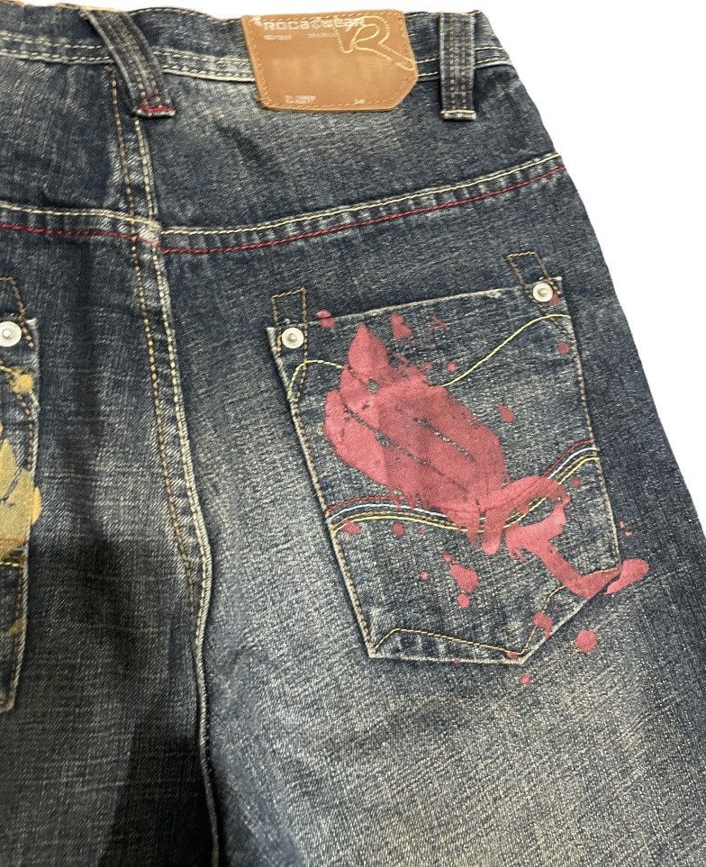 Rocawear Rocawear Stonewash Double Sided Painter Logo Jeans Size US 30 / EU 46 - 6 Thumbnail